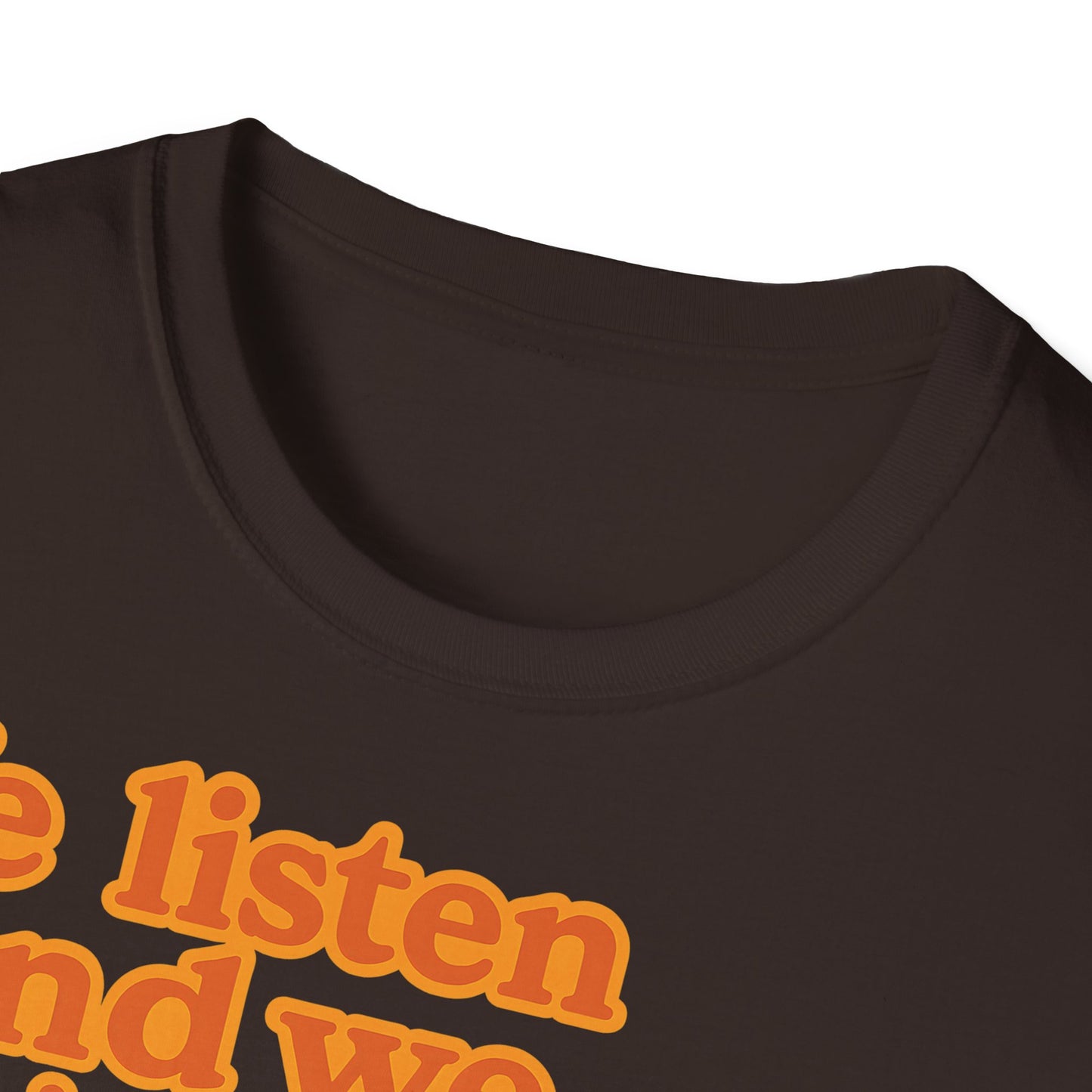 Dackel Shirt – „We listen and we don’t judge.“ | Lustiges Hunde T-Shirt – Freches Satire-Design für mutige Statements | True Insights