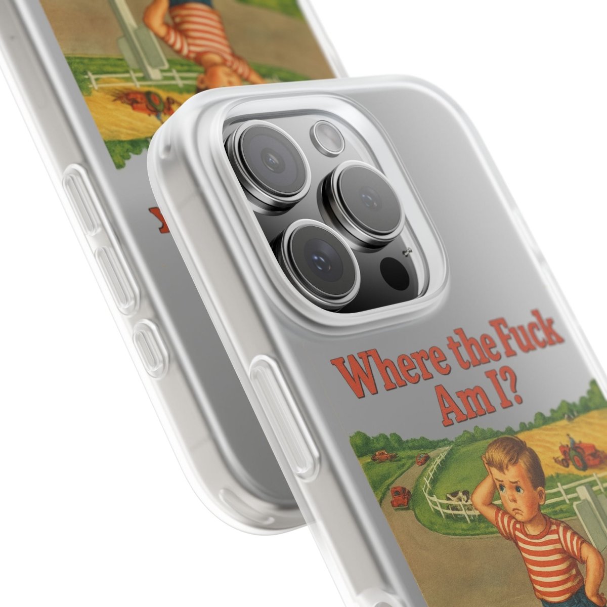 Where the Fuck Am I? Handyhülle – Retro-Meme Look mit maximaler Verwirrung-Phone Case-True Insights