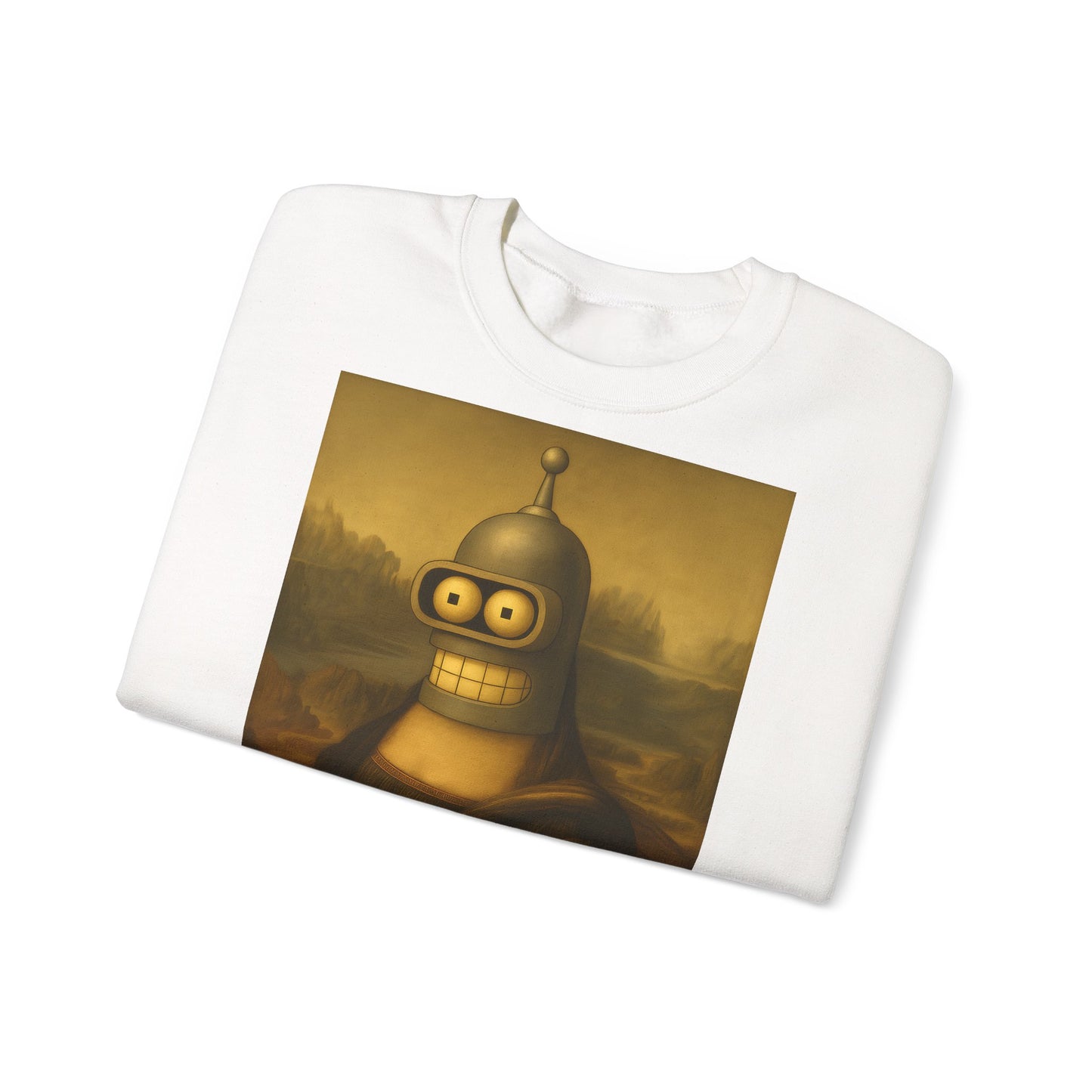 Vintage Motiv – Mona Bender Sweatshirt – Lustiges Nerd Pullover-Motiv mit Mona Lisa & Bender | True Insights Design mit Humor