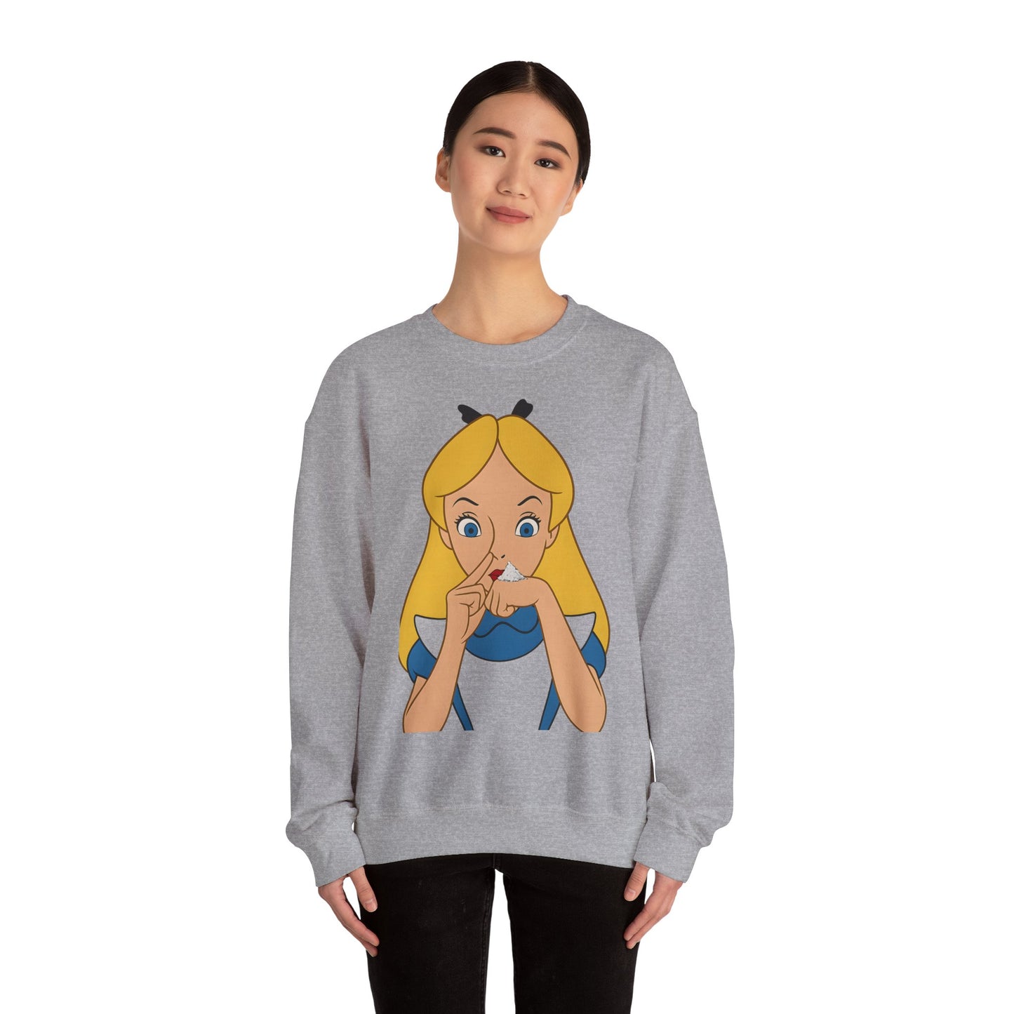 Sweatshirt – Satire Sweatshirt – "Alice im Rausch" Pop-Art Design | True Insights Design mit Humor