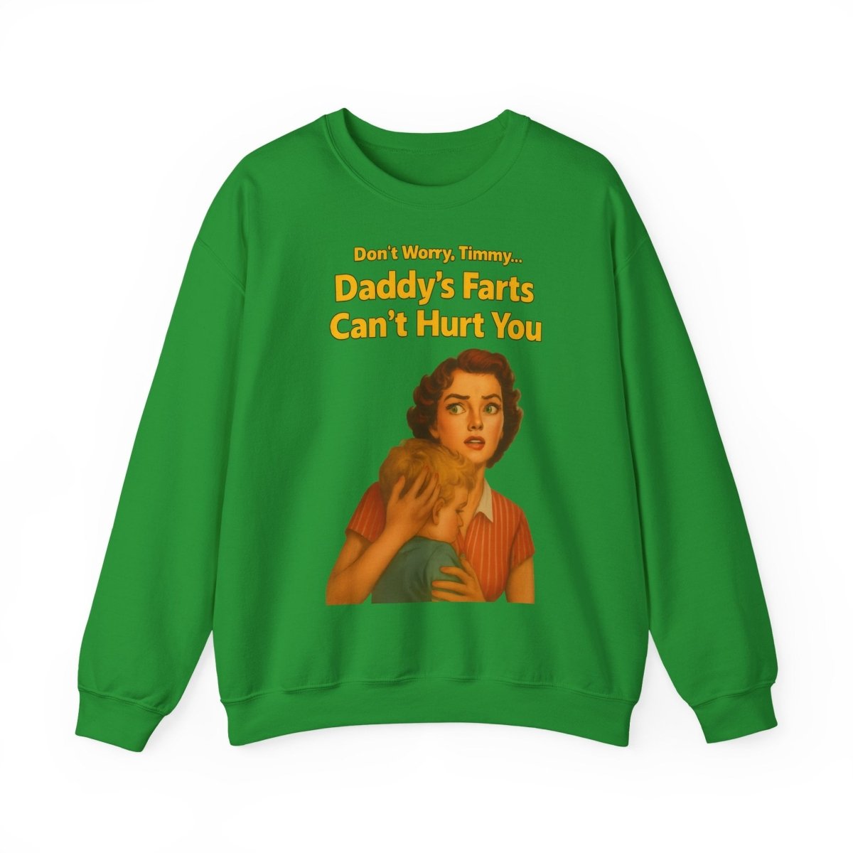 Sweatshirt – Daddy’s Farts – Satirisches Retro-Sweatshirt mit schwarzem Humor | True Insights Design mit Humor