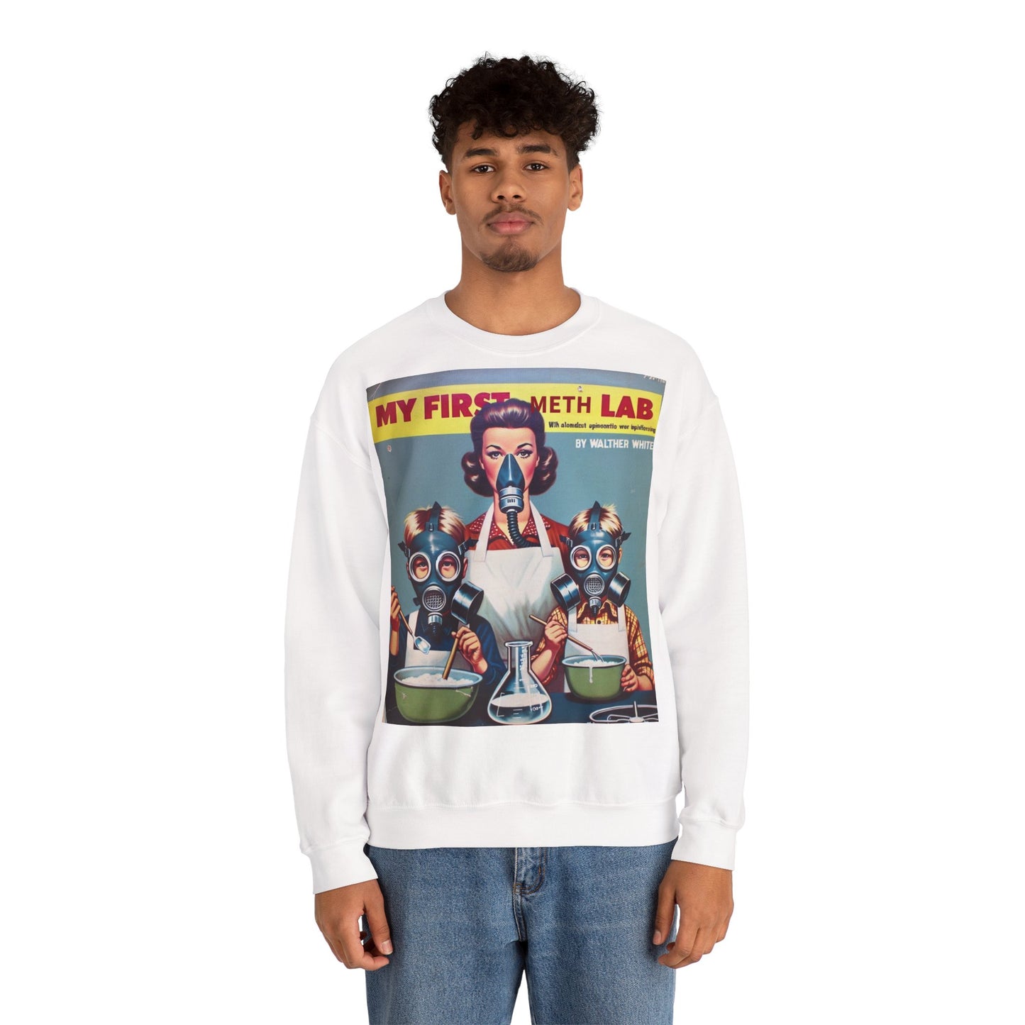 Sweatshirt – My First Meth Lab Sweatshirt | Lustiger Retro Pullover mit Satire-Print | Geschenk für Breaking Bad Fans & Dark Humor Lover | True Insights Design mit Humor