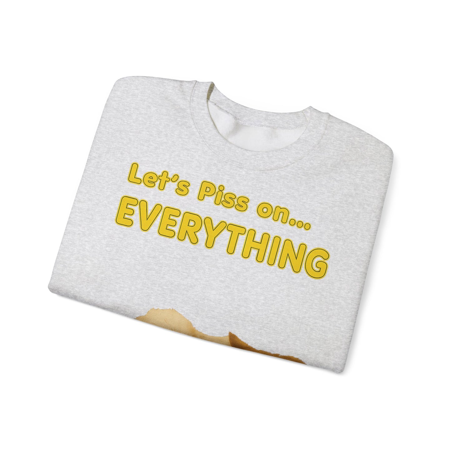 Vintage Motiv – Let’s Piss on Everything – Satirisches Sweatshirt mit Hund & Katze | True Insights Design mit Humor