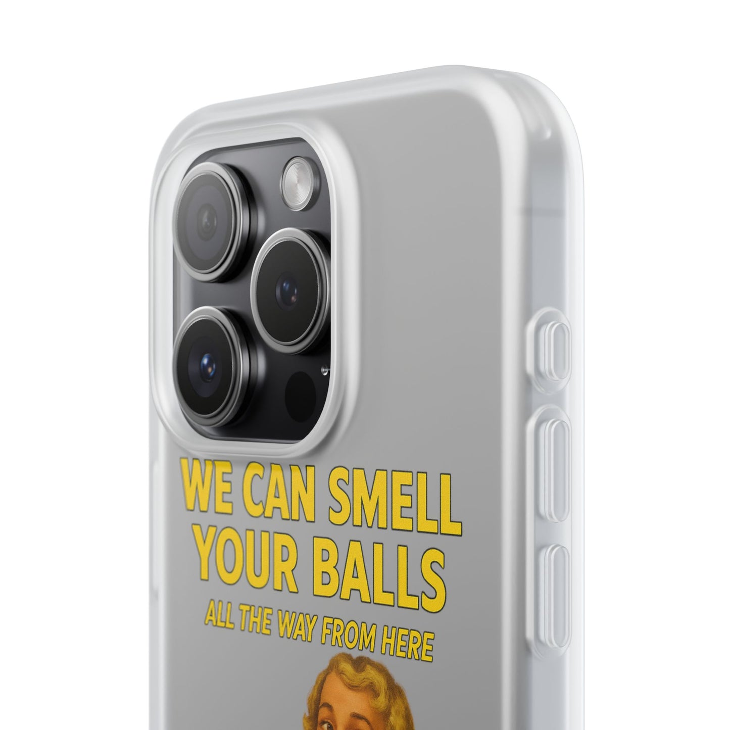 Unauffällig war gestern: Diese Handyhülle riecht den Wahnsinn – Vintage-Design trifft schwarzen Humor.-Phone Case-True Insights