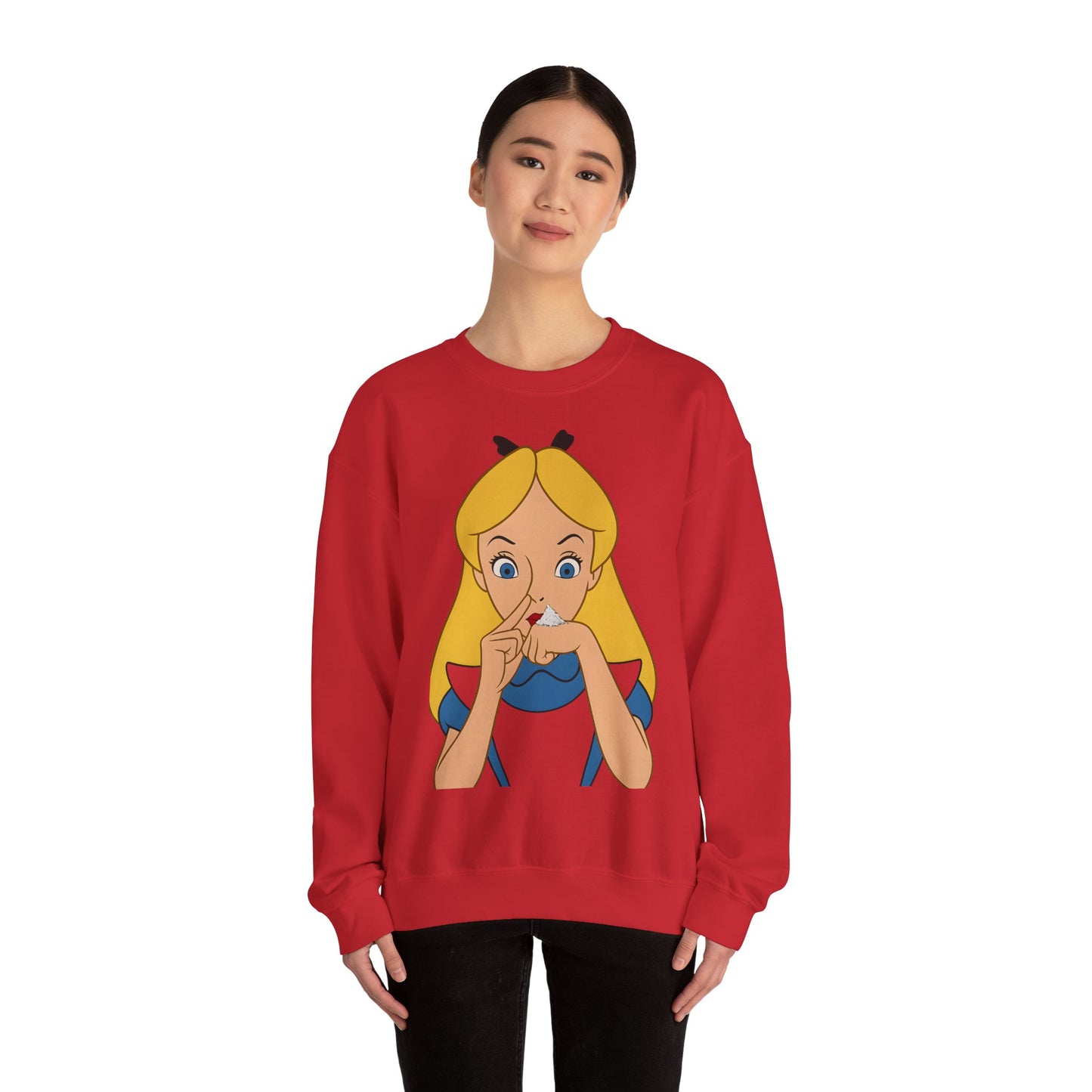 Sweatshirt – Satire Sweatshirt – "Alice im Rausch" Pop-Art Design | True Insights Design mit Humor