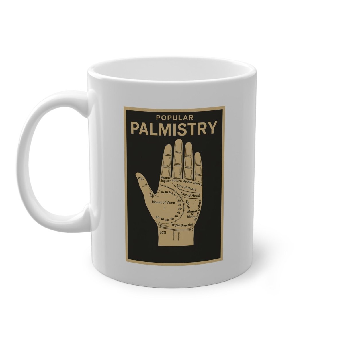 Vintage Motiv – Popular Palmistry – Tasse | True Insights Design mit Humor