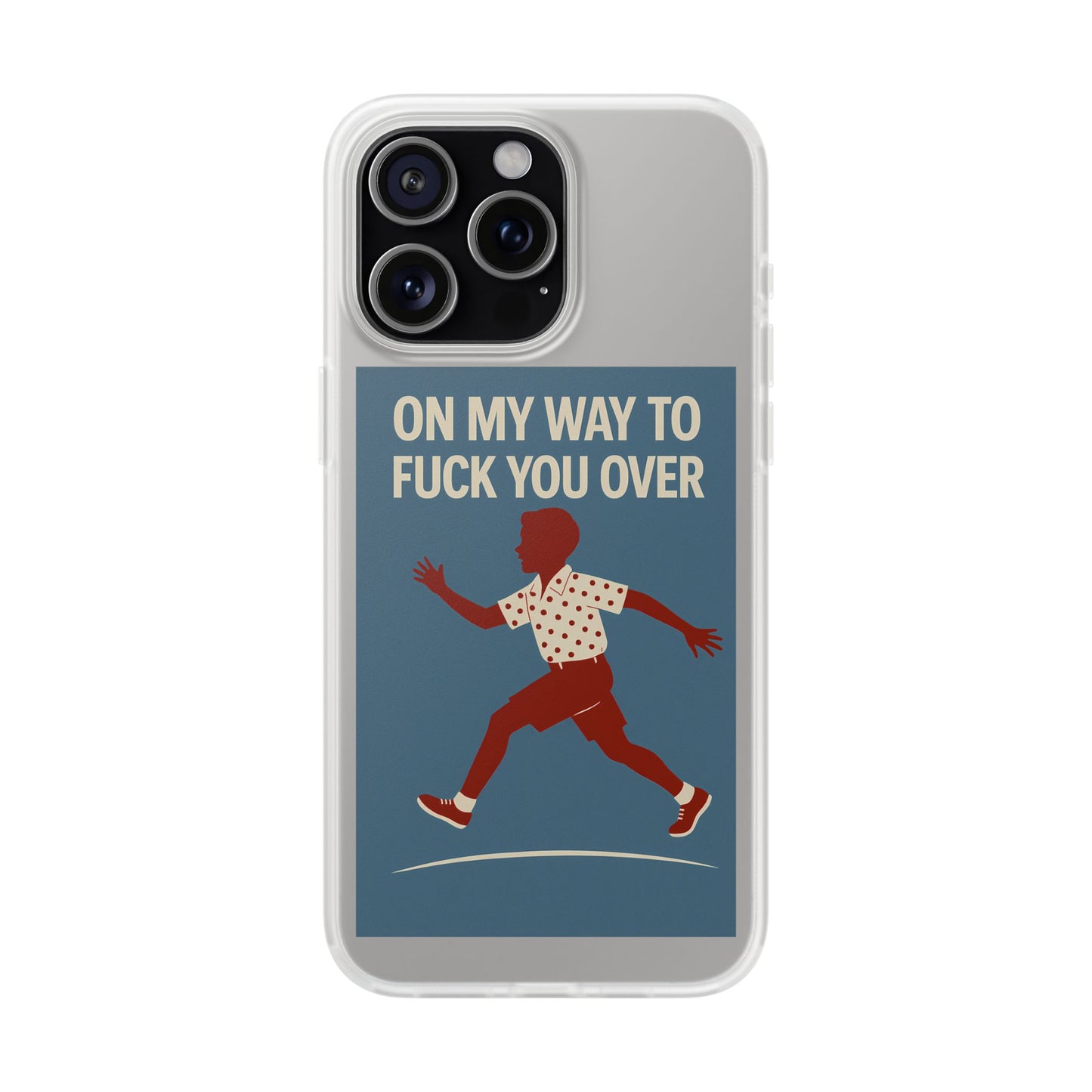 Sarkastische Handyhülle – „On my way to f*ck you over“ | Retro-Rennkind mit Punch-Phone Case-True Insights