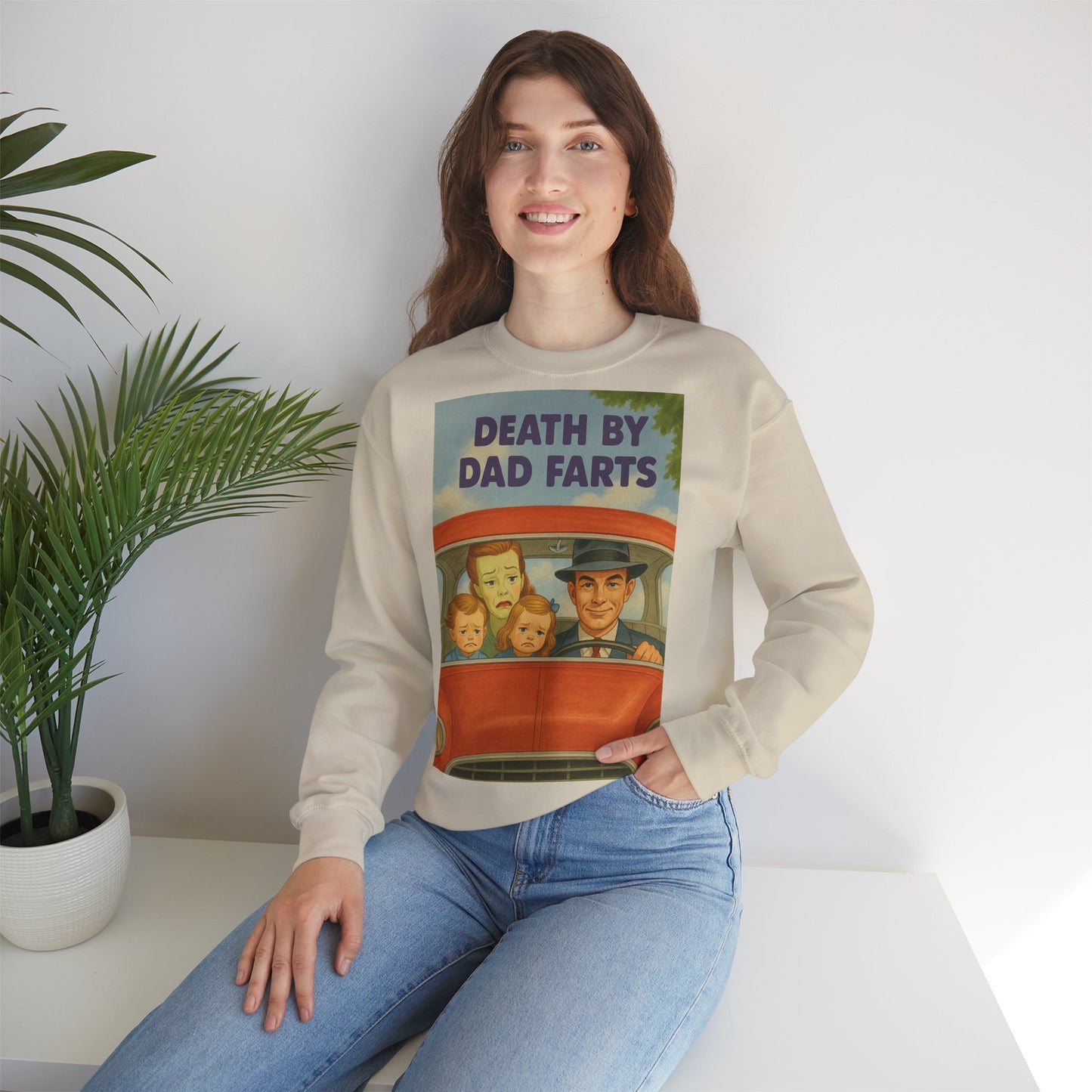 Sweatshirt – Dead by Dad Farts Sweatshirt – Lustiges Geschenk für Familien mit Humor | True Insights Design mit Humor