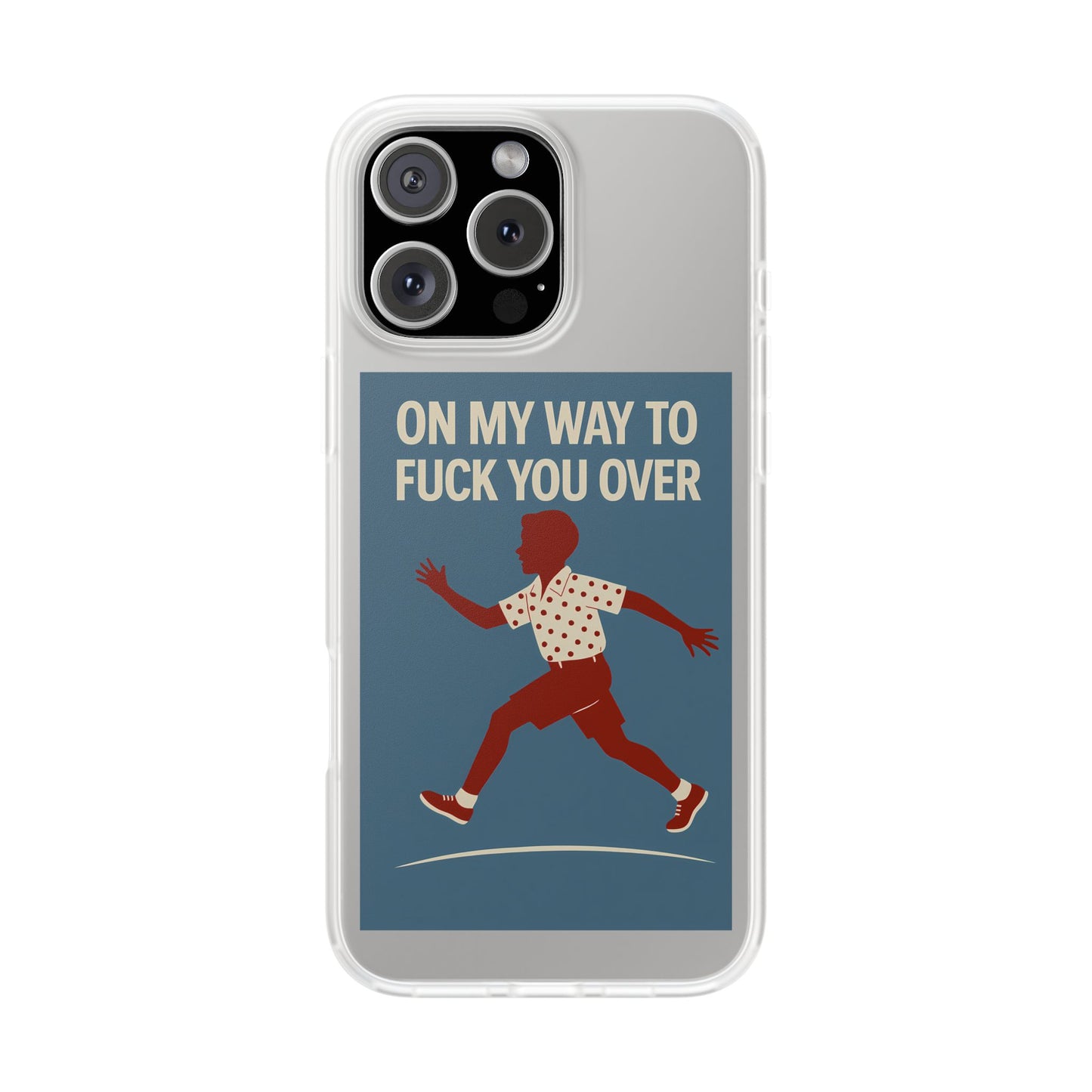 Sarkastische Handyhülle – „On my way to f*ck you over“ | Retro-Rennkind mit Punch-Phone Case-True Insights