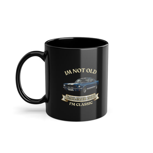 True Insights Jahrgang 1996 Tasse Blauer Sportwagen in Black