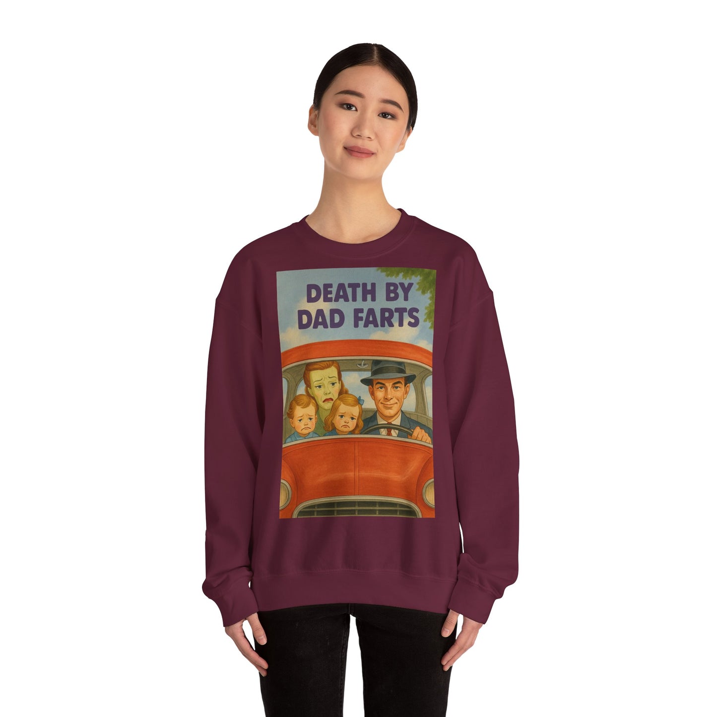 Sweatshirt – Dead by Dad Farts Sweatshirt – Lustiges Geschenk für Familien mit Humor | True Insights Design mit Humor