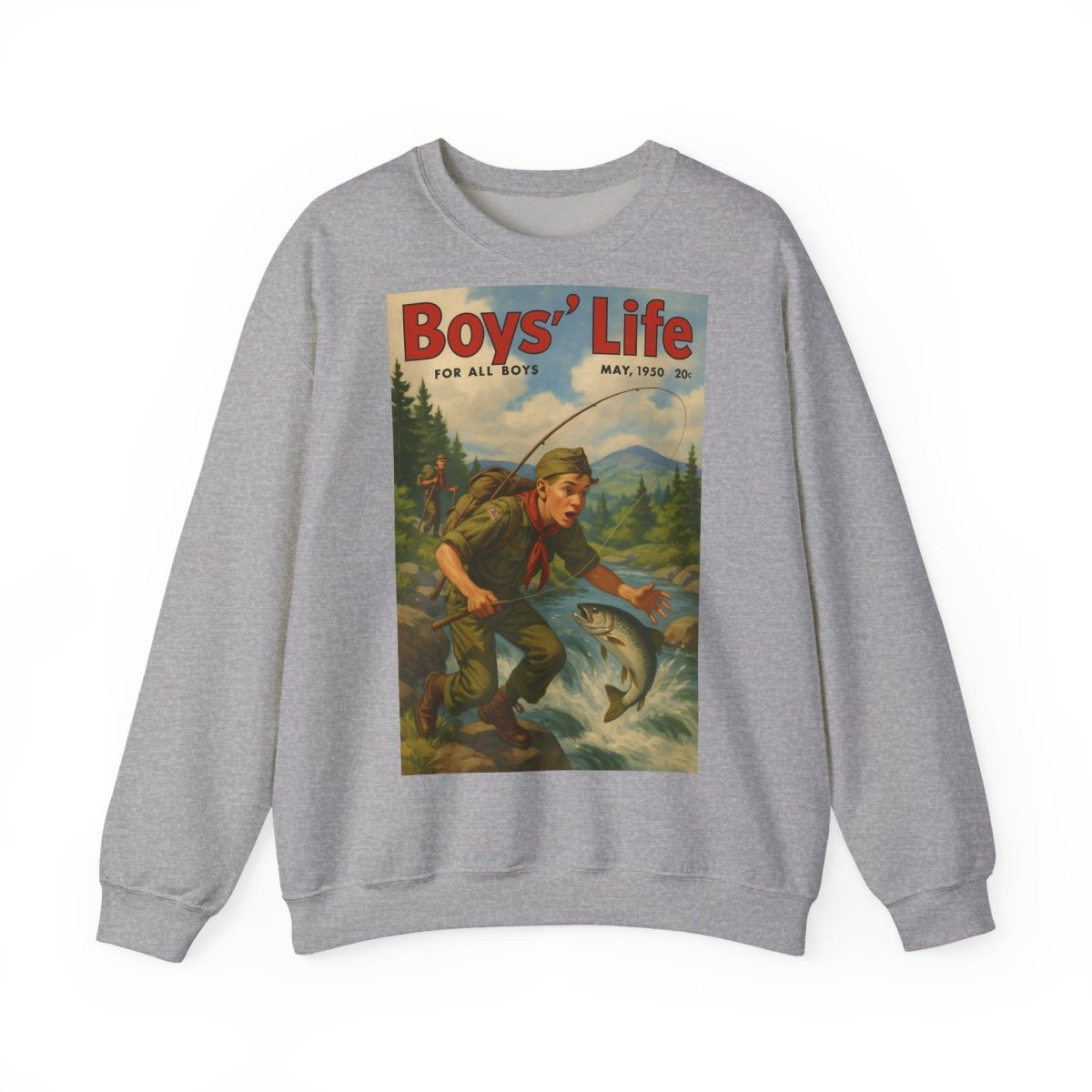 Vintage Motiv – Vintage „Boys’ Life“ Sweatshirt – Retro Pfadfinder-Motiv von 1950 | True Insights Design mit Humor