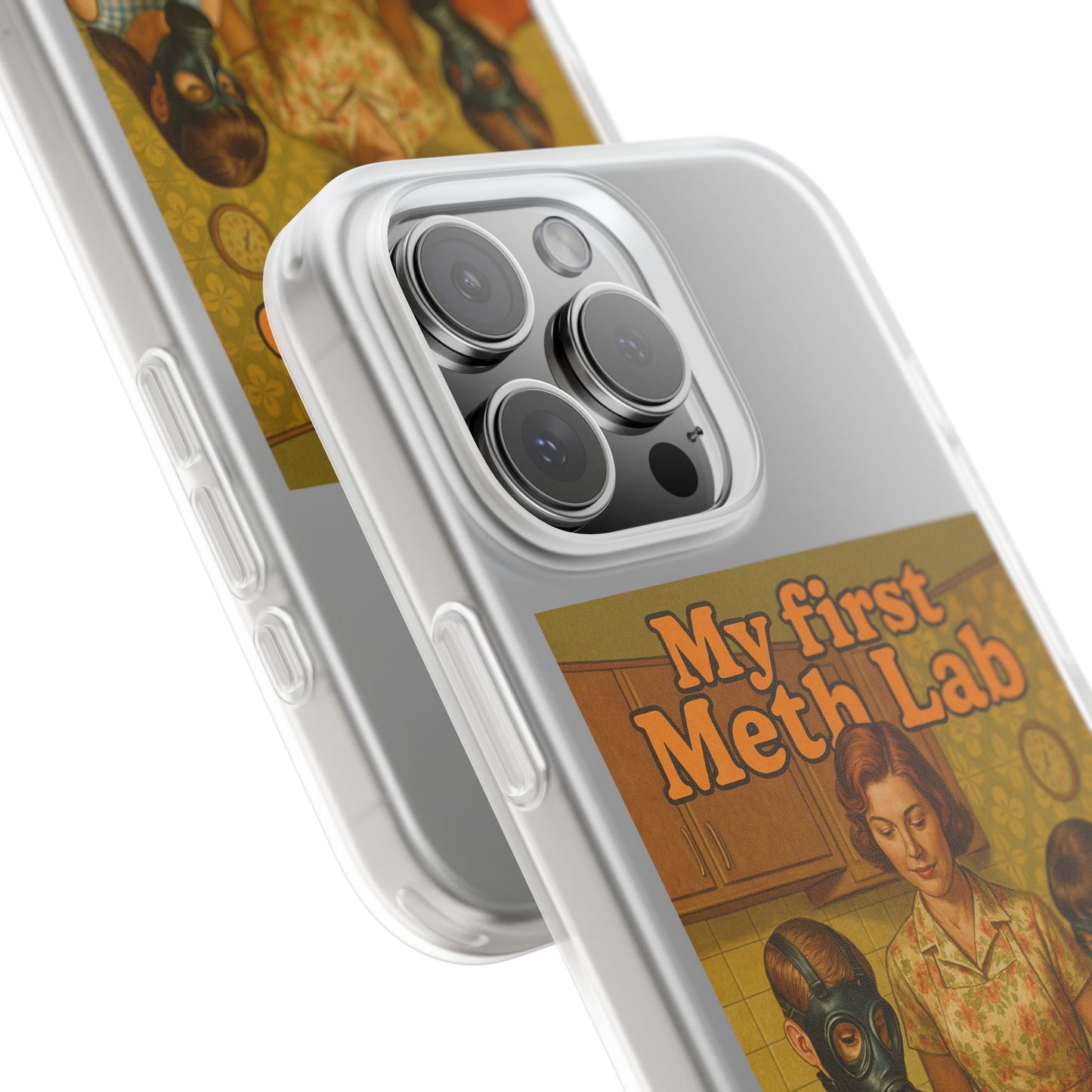 Satirisches Familienmotiv mit Chemie-Charme – stoßfest, kabellos ladbar & herrlich provokant.-Phone Case-True Insights