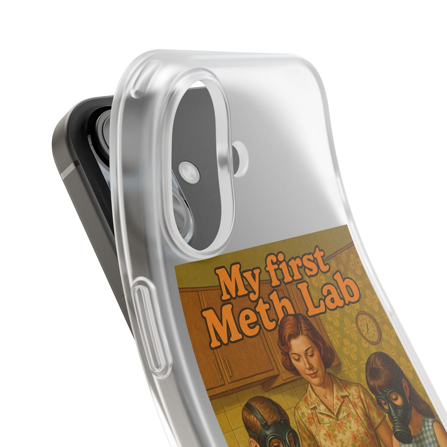 Satirisches Familienmotiv mit Chemie-Charme – stoßfest, kabellos ladbar & herrlich provokant.-Phone Case-True Insights