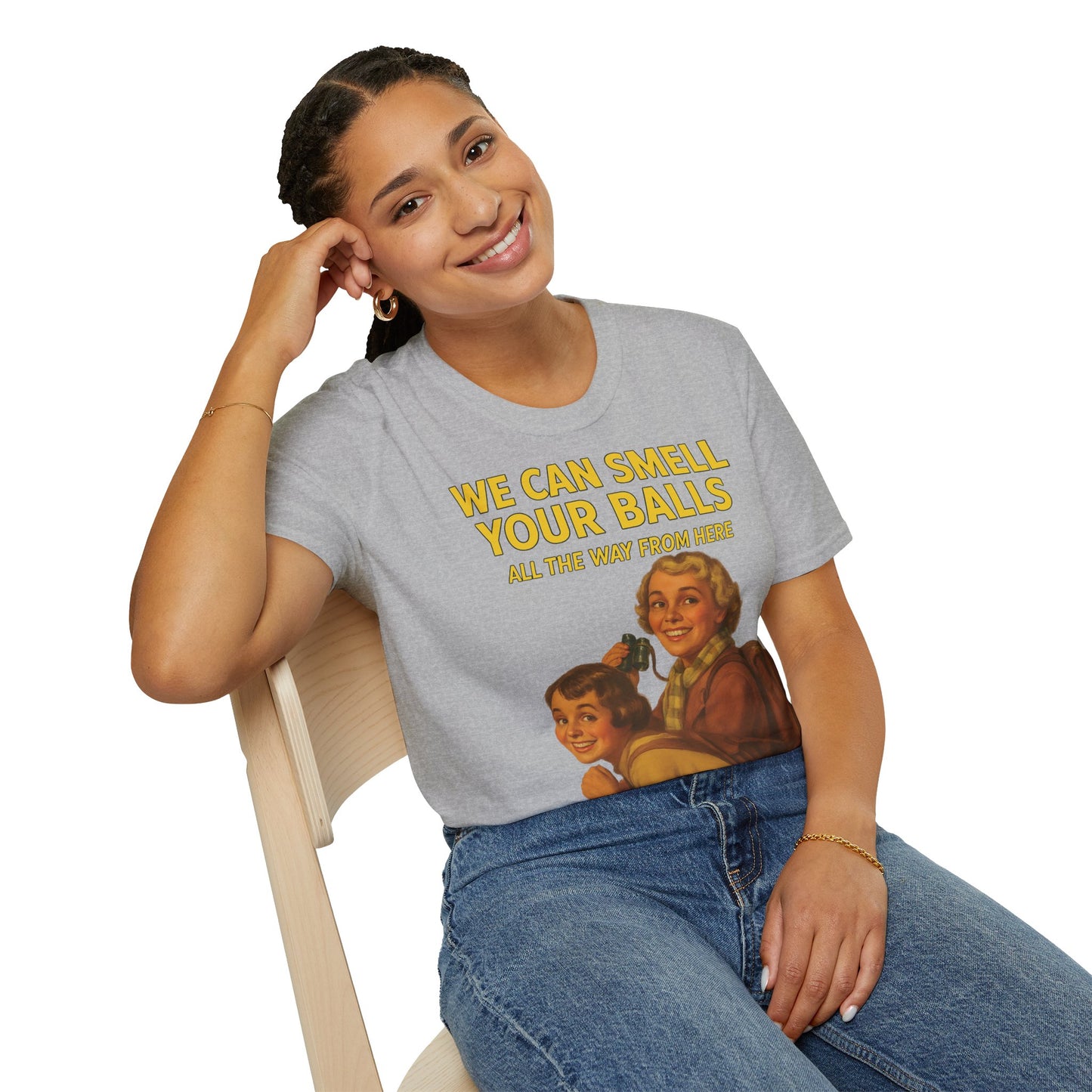 We Can Smell Your Balls– T-Shirt – Freches Satire-Design für mutige Statements | True Insights