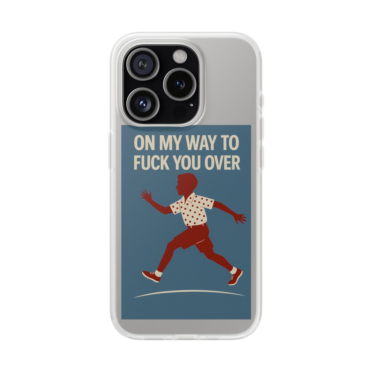 Sarkastische Handyhülle – „On my way to f*ck you over“ | Retro-Rennkind mit Punch-Phone Case-True Insights