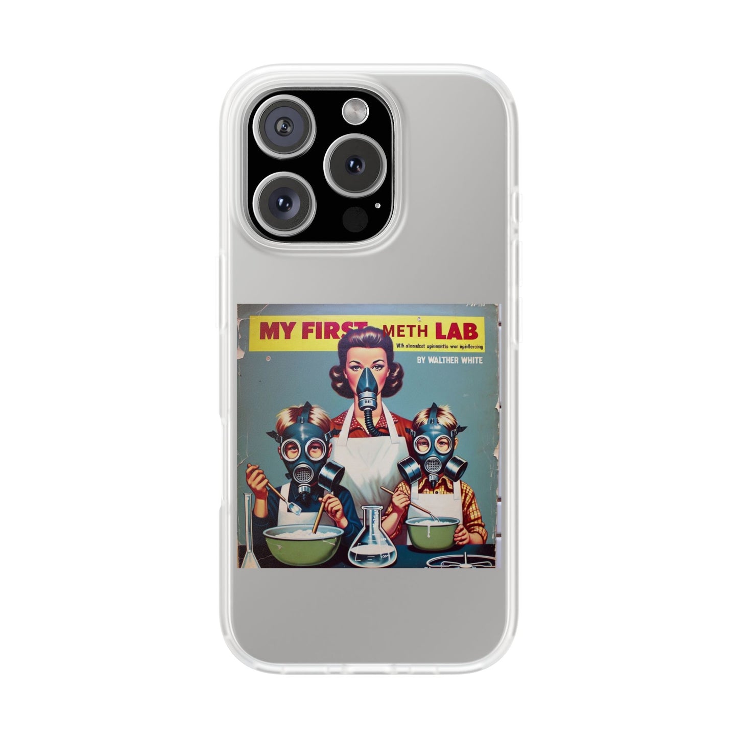 „My First Meth Lab“ Handyhülle – Schwarzer Humor im Retro-Look-Phone Case-True Insights