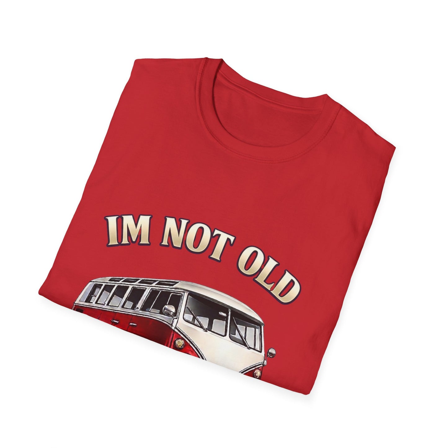 True Insights T-Shirt Klassischer Campingbus Motiv Im Not Old Im Classic, detailreicher Frontdruck