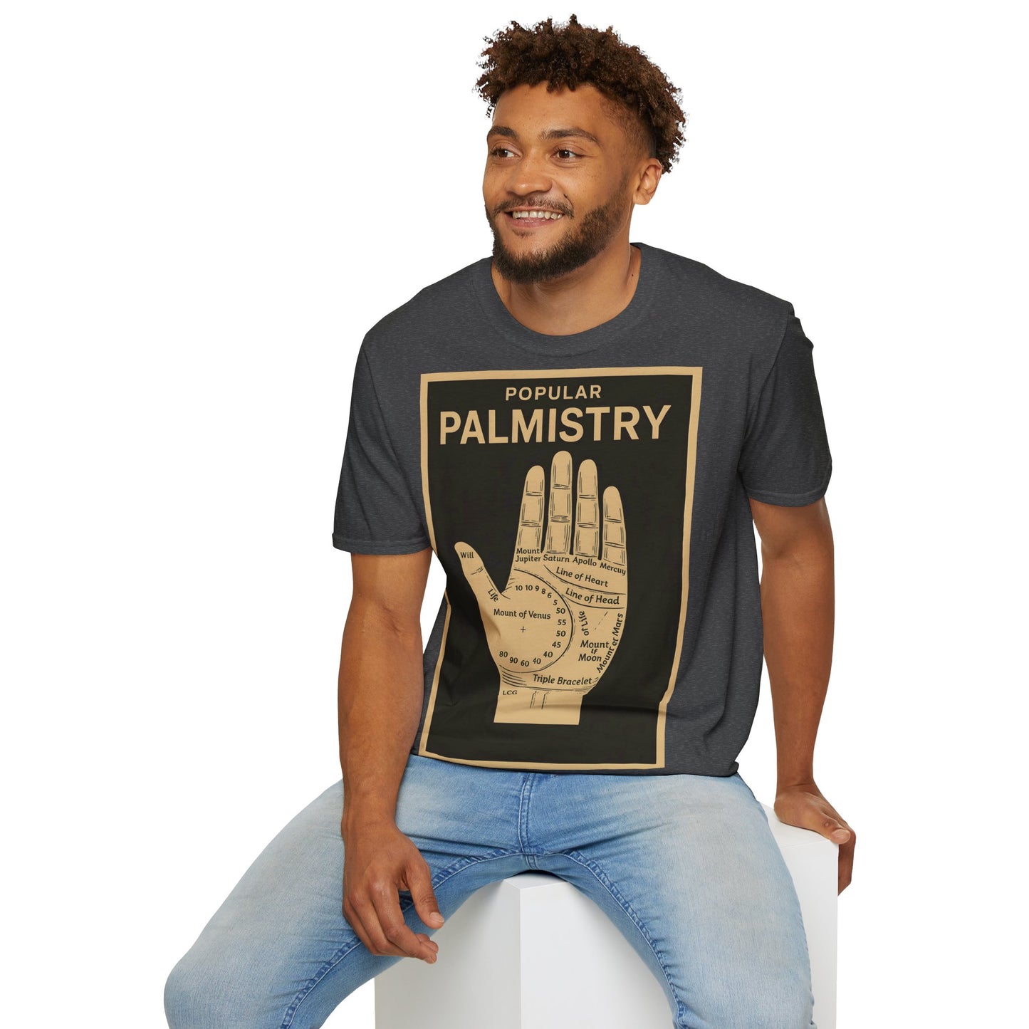 Palmistry T-Shirt – Vintage-Handlinien-Motiv | Esoterik trifft Design – Freches Satire-Design für mutige Statements | True Insights