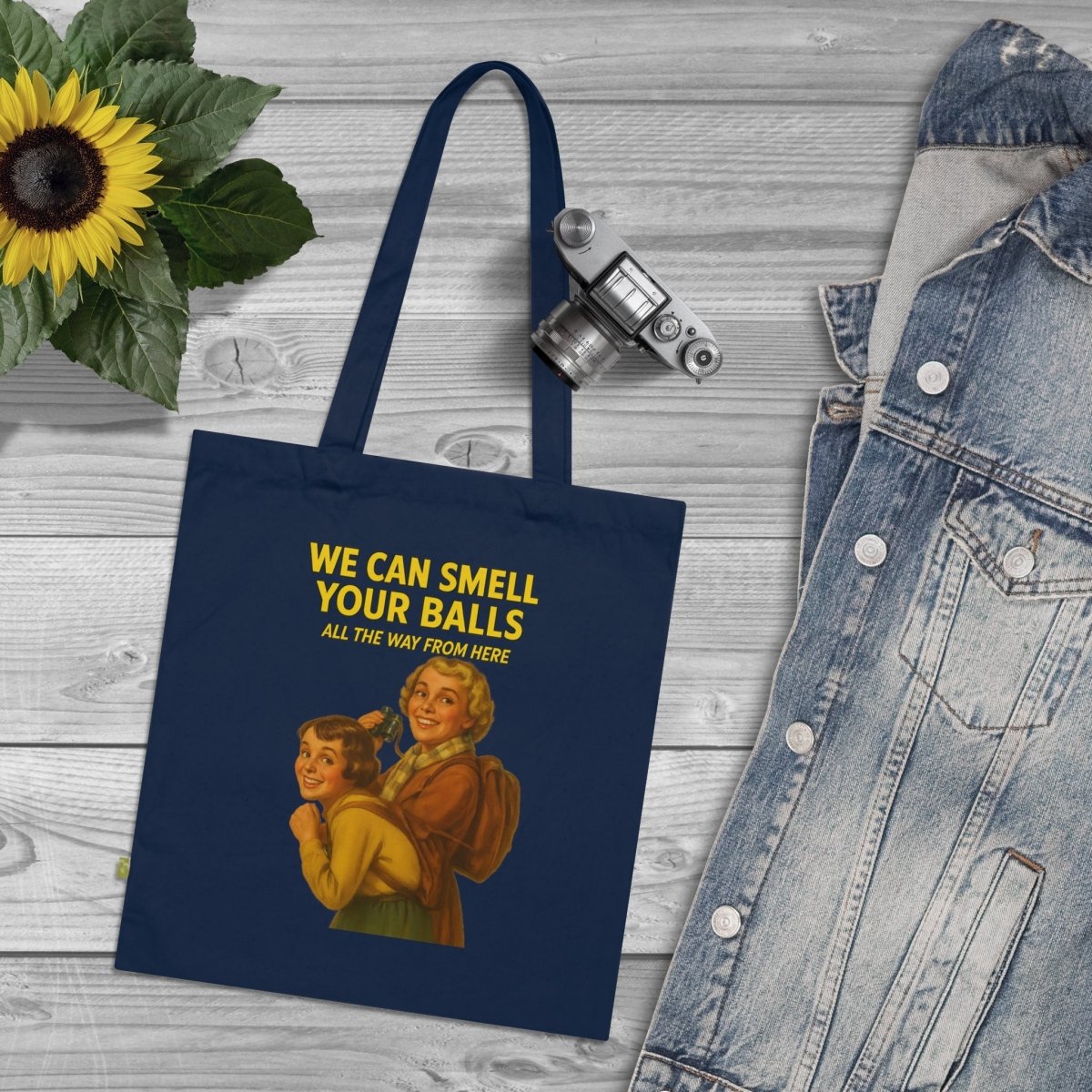 We Can Smell Your Balls – Ironische Retro-Tote Bag-Bags-True Insights