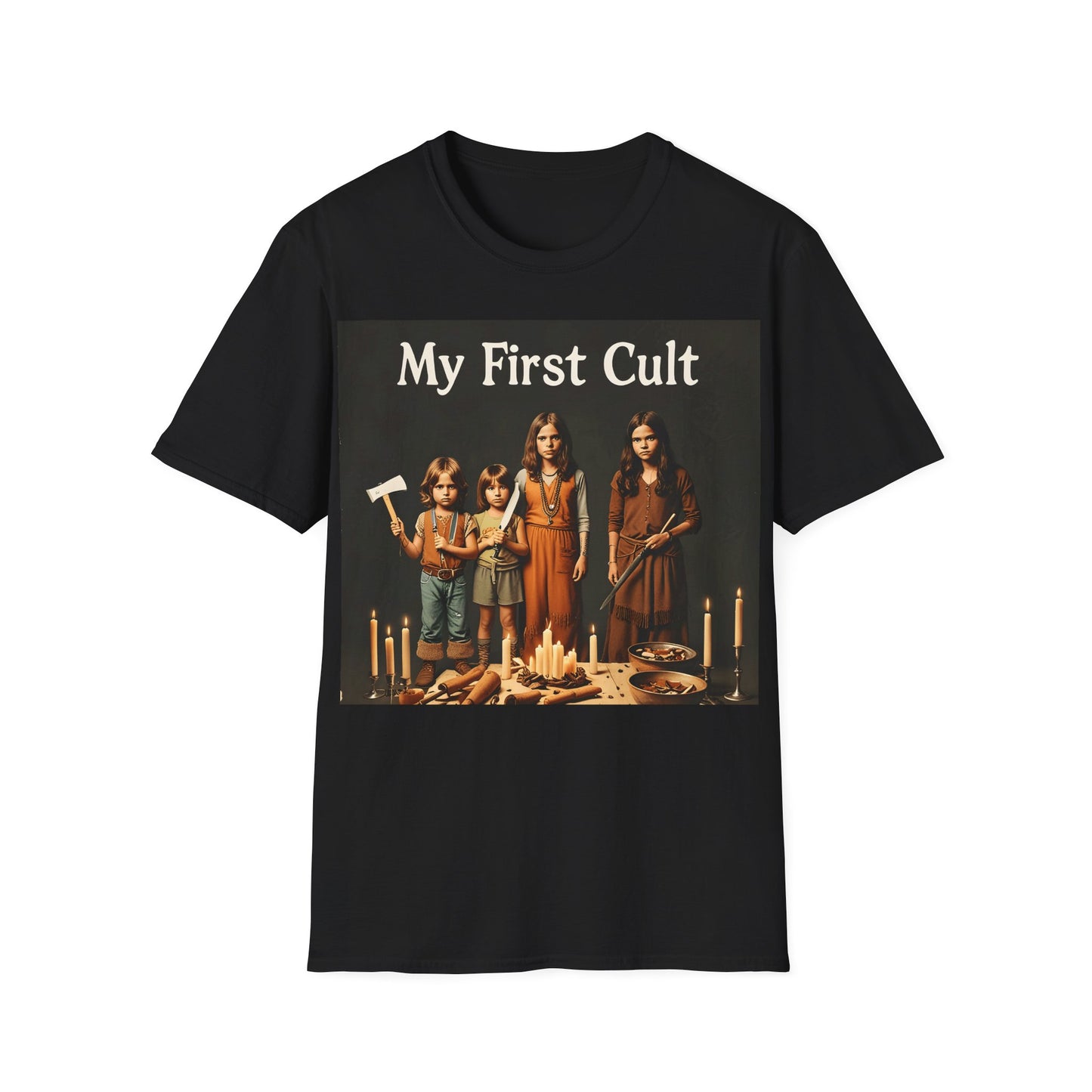 Cult Statement Tee - My First Cult T-Shirt – Freches Satire-Design für mutige Statements | True Insights