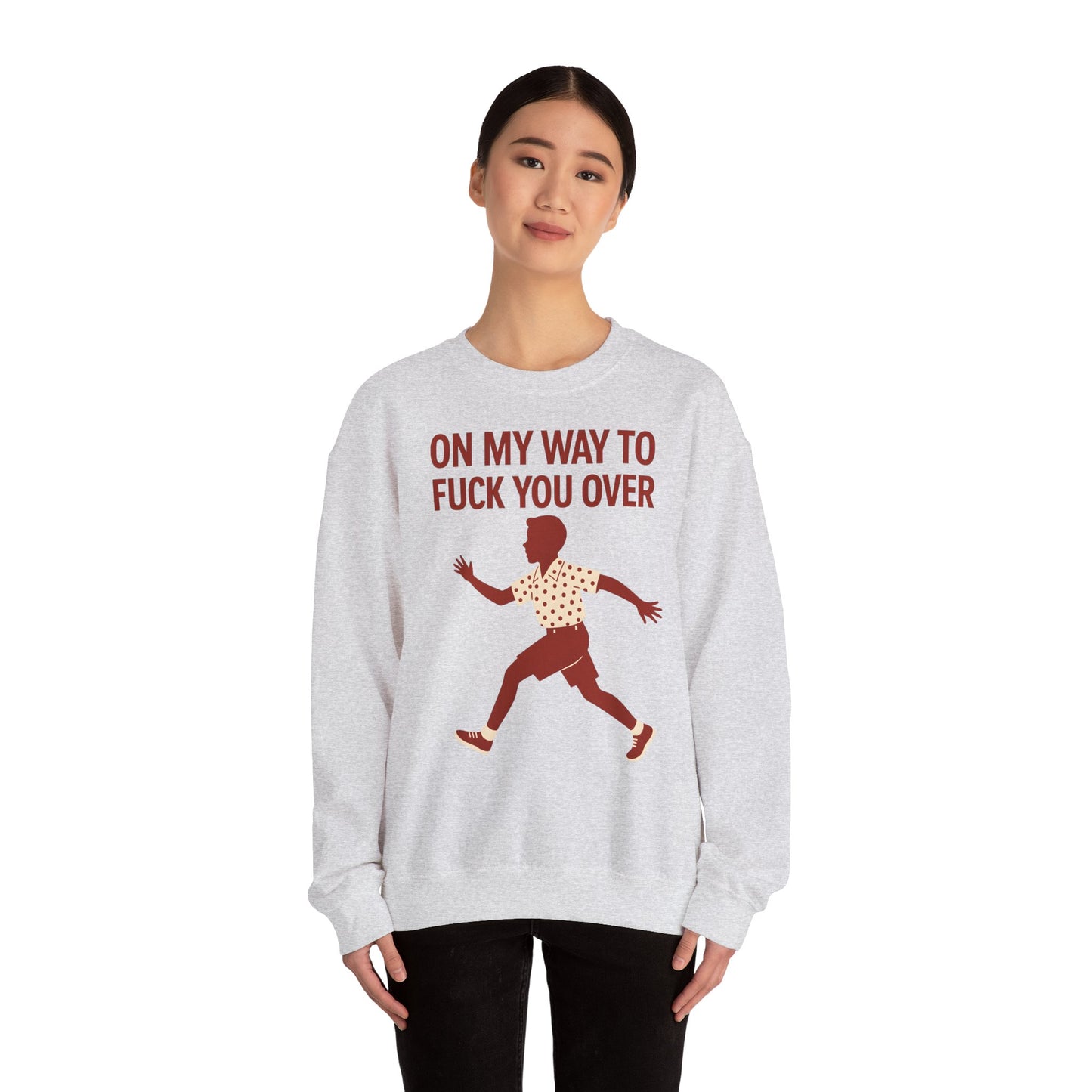 Sweatshirt – I Come to F*** You Over Sweatshirt – Provokantes Statement mit Humor | True Insights Design mit Humor