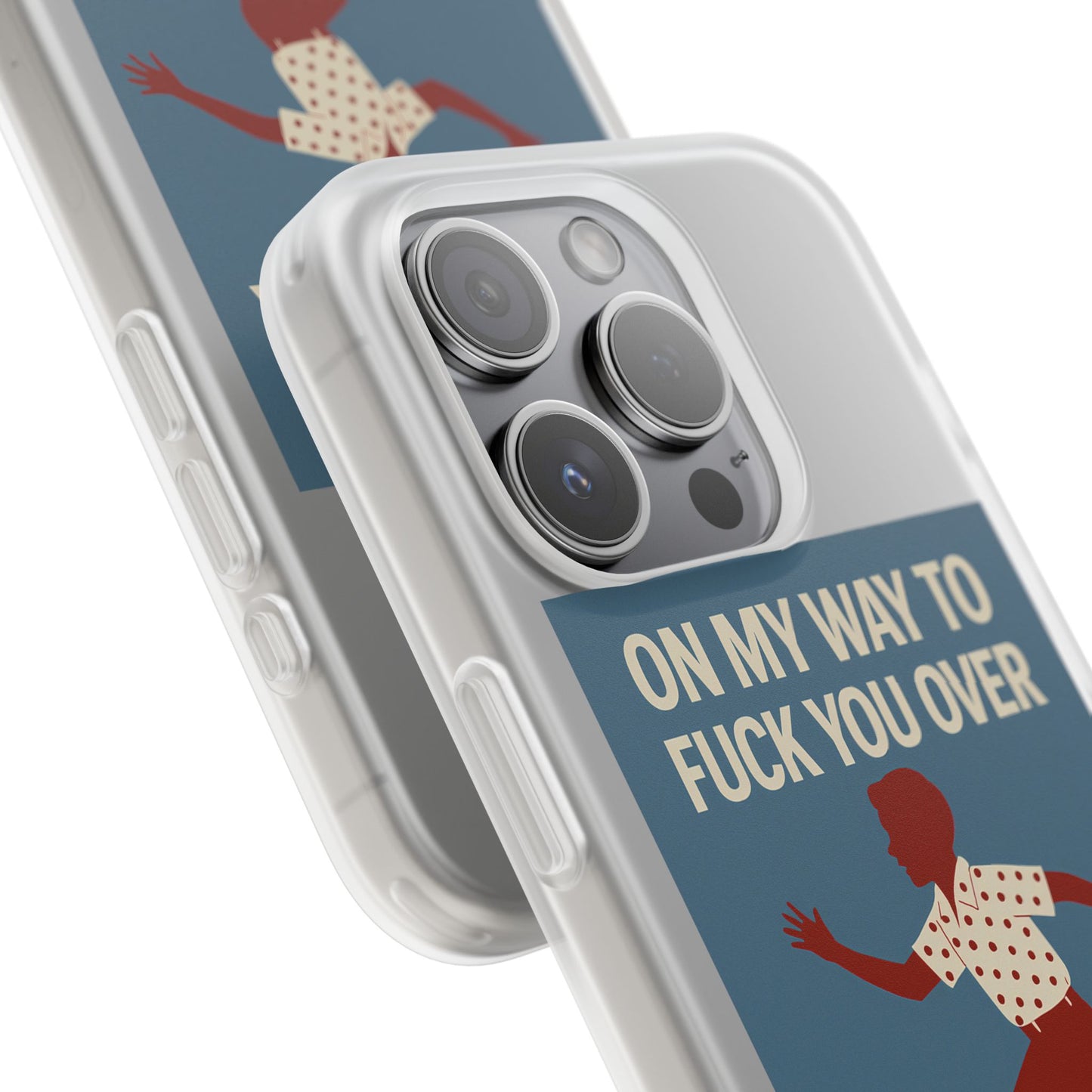 Sarkastische Handyhülle – „On my way to f*ck you over“ | Retro-Rennkind mit Punch-Phone Case-True Insights