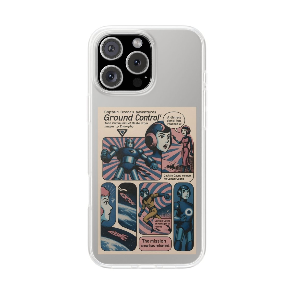 Vintage Motiv – Captain Ozone – Retter der Atmosphäre (und deines Handys) | True Insights Design mit Humor