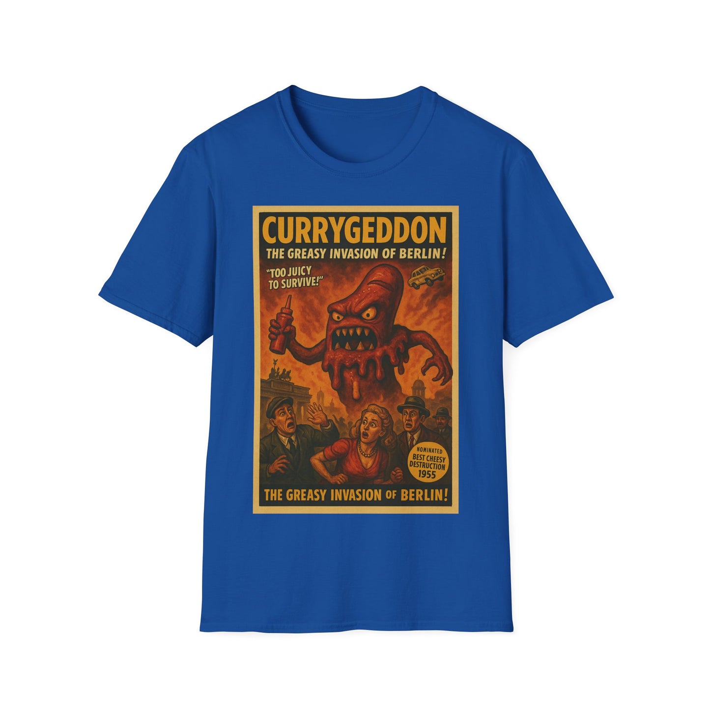 Vintage Motiv – CurryGeddon T-Shirt - Retro Horror Design | True Insights Design mit Humor