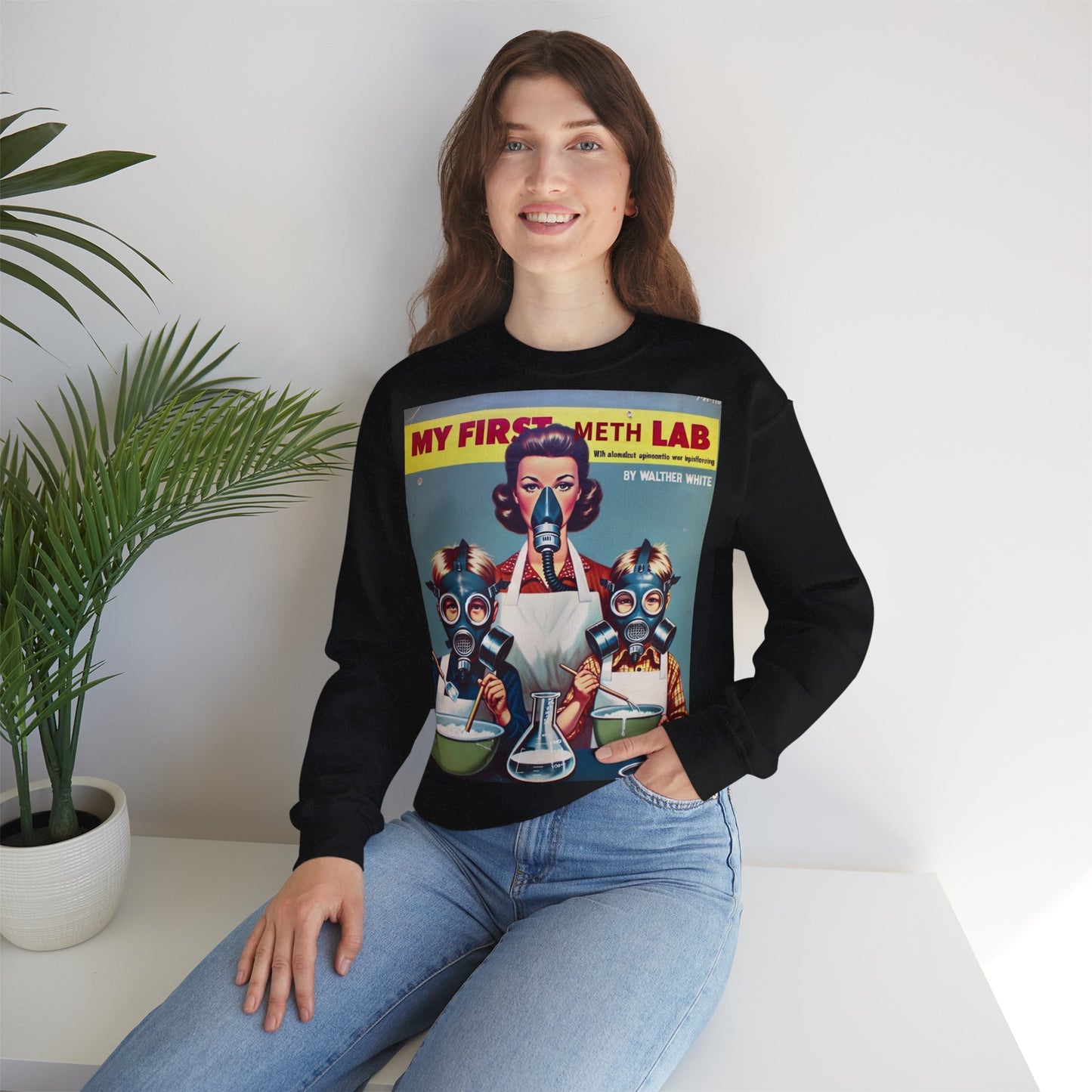 Sweatshirt – My First Meth Lab Sweatshirt | Lustiger Retro Pullover mit Satire-Print | Geschenk für Breaking Bad Fans & Dark Humor Lover | True Insights Design mit Humor
