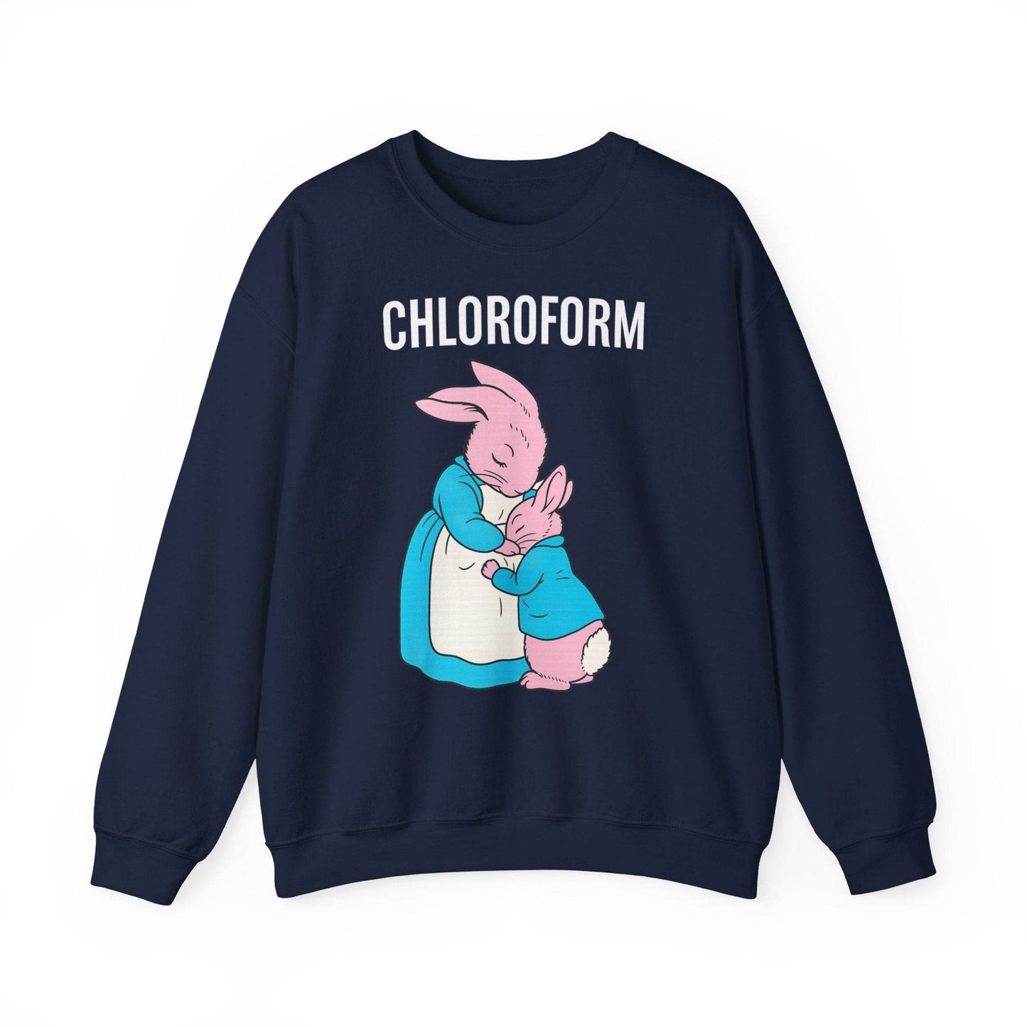 „CHLOROFORM“ – Retro-Sweatshirt mit Hasen und bösem Twist - True Insights