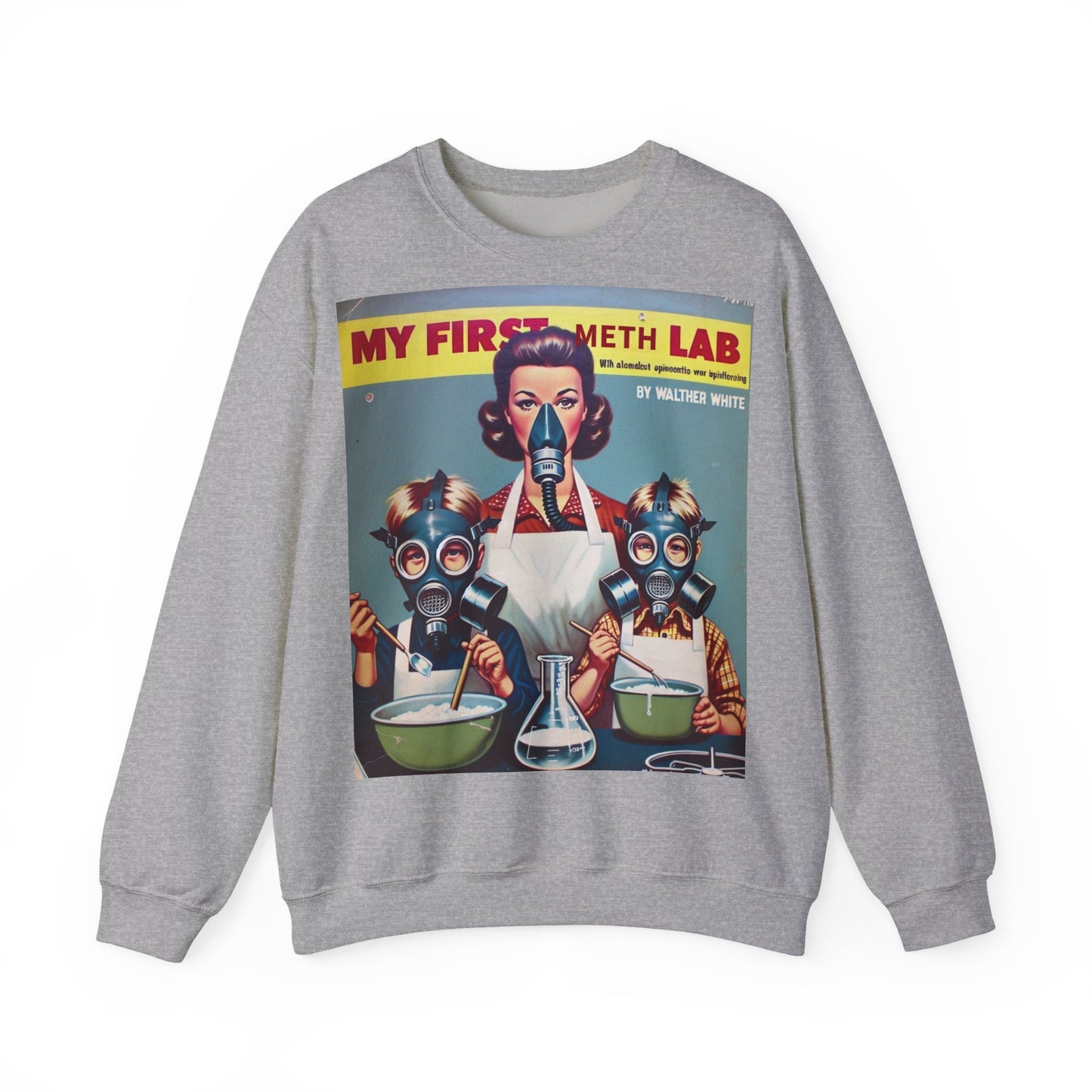 Sweatshirt – My First Meth Lab Sweatshirt | Lustiger Retro Pullover mit Satire-Print | Geschenk für Breaking Bad Fans & Dark Humor Lover | True Insights Design mit Humor