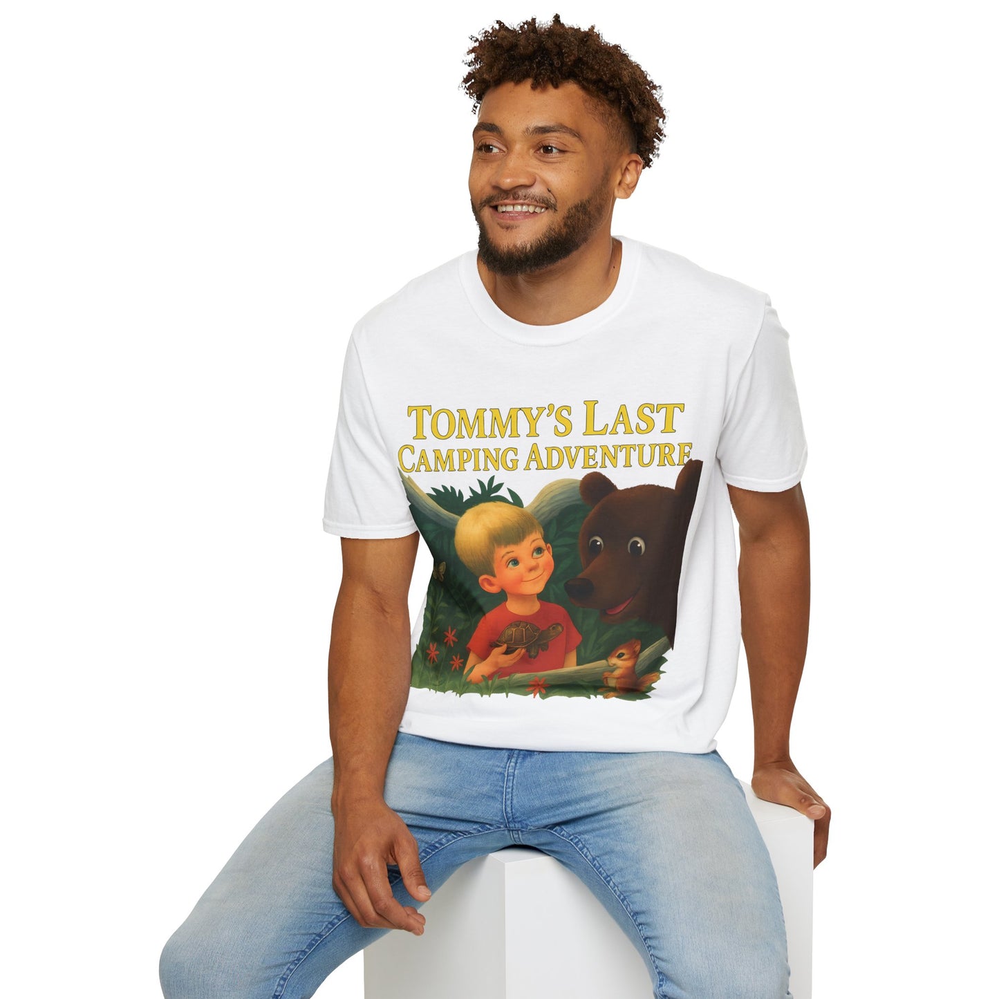 Tommy’s Last Camping Adventure – süß trifft seltsam. – Freches Satire-Design für mutige Statements | True Insights