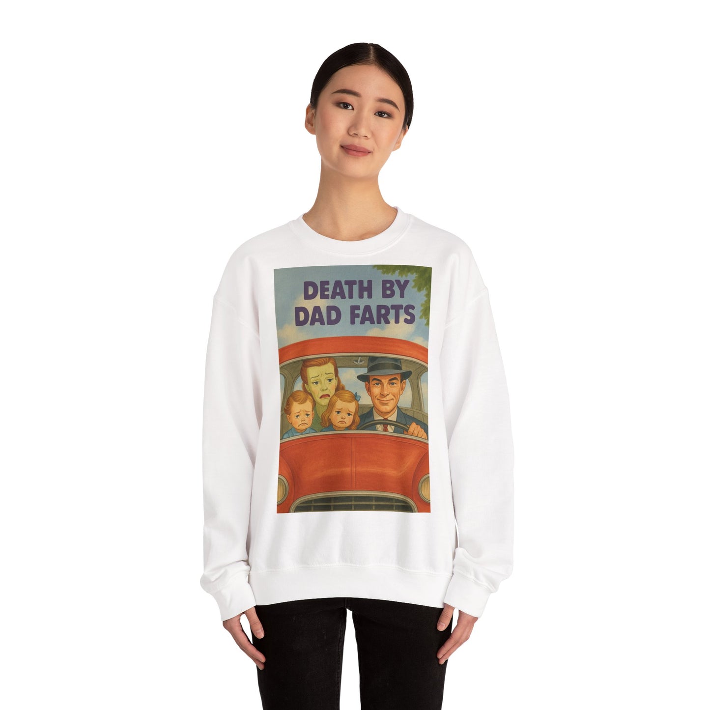 Sweatshirt – Dead by Dad Farts Sweatshirt – Lustiges Geschenk für Familien mit Humor | True Insights Design mit Humor
