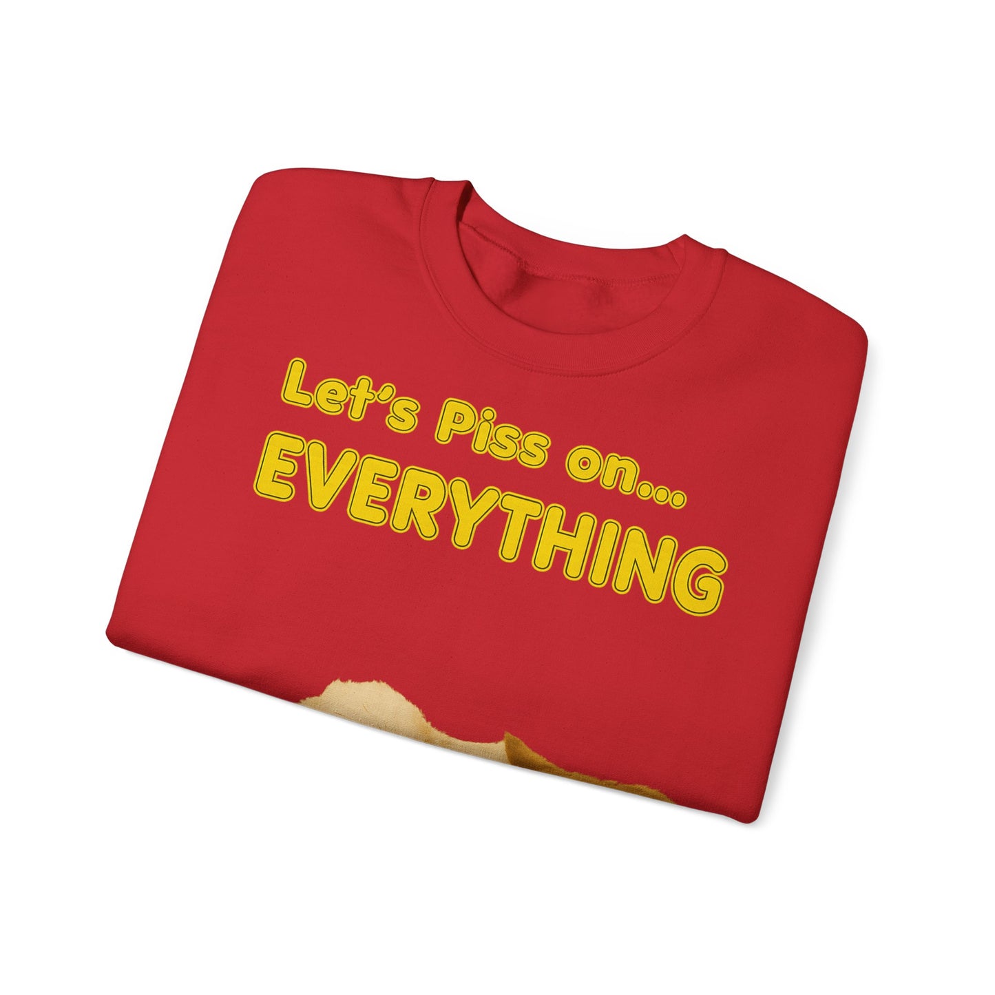 Vintage Motiv – Let’s Piss on Everything – Satirisches Sweatshirt mit Hund & Katze | True Insights Design mit Humor