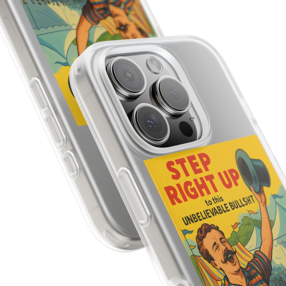 Step Right Up – Satirische Vintage-Handyhülle mit Jahrmarkt-Motiv & ironischem Statement-Phone Case-True Insights
