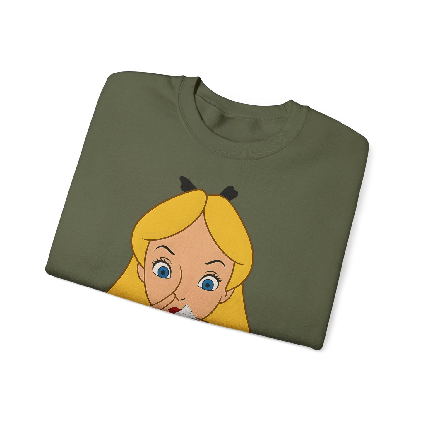 Sweatshirt – Satire Sweatshirt – "Alice im Rausch" Pop-Art Design | True Insights Design mit Humor