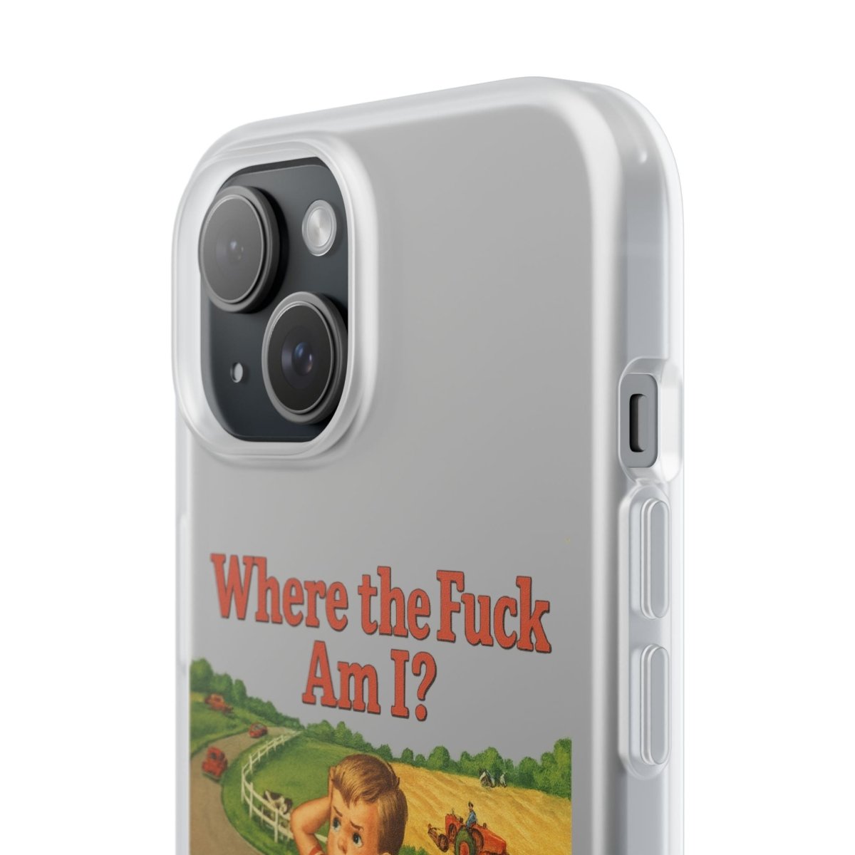 Where the Fuck Am I? Handyhülle – Retro-Meme Look mit maximaler Verwirrung-Phone Case-True Insights