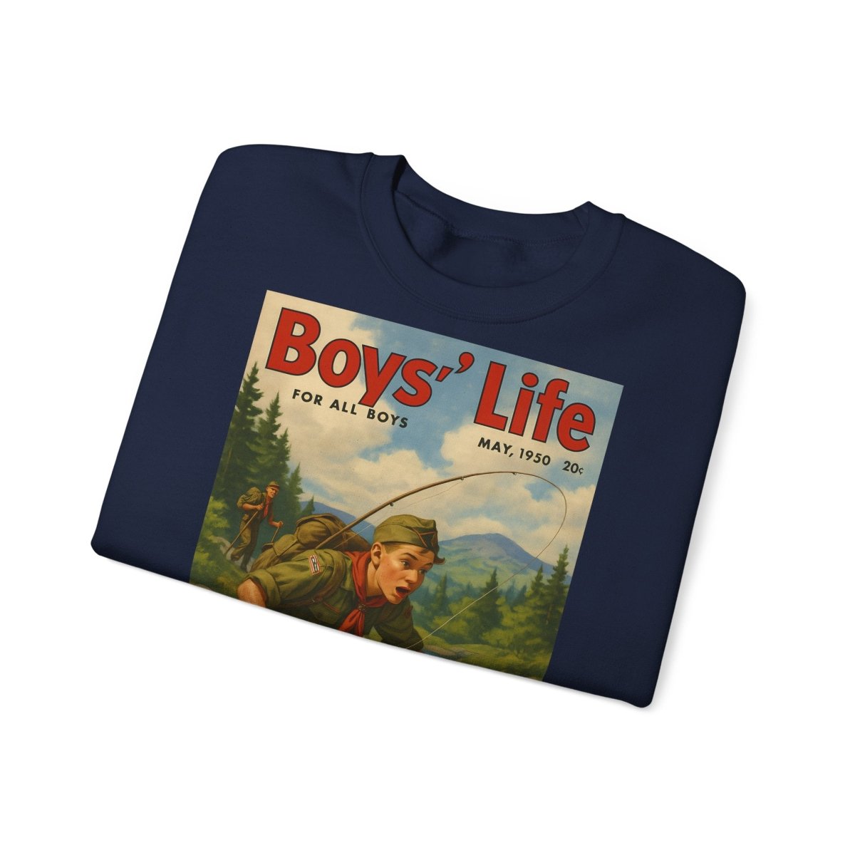 Vintage Motiv – Vintage „Boys’ Life“ Sweatshirt – Retro Pfadfinder-Motiv von 1950 | True Insights Design mit Humor