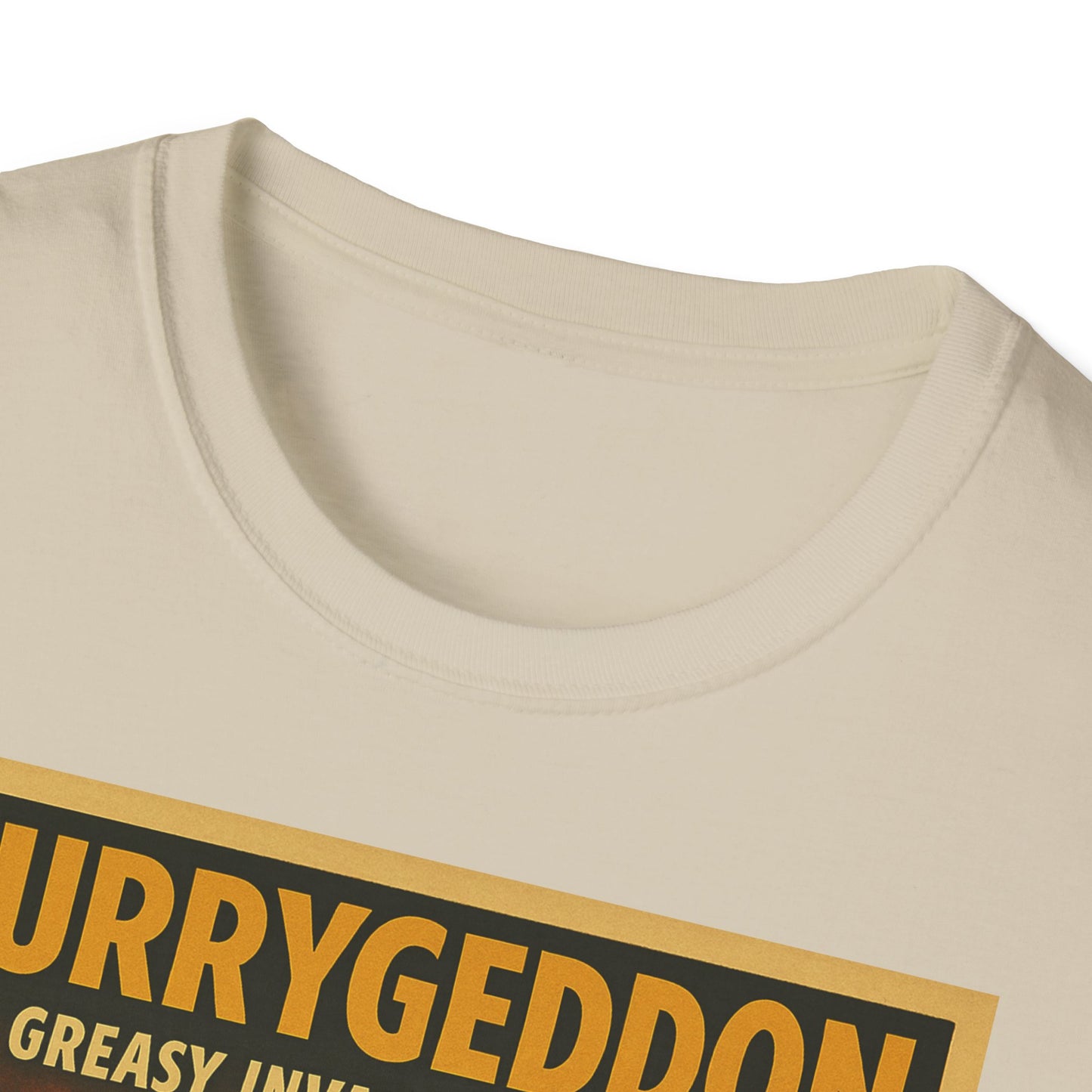 Vintage Motiv – CurryGeddon T-Shirt - Retro Horror Design | True Insights Design mit Humor