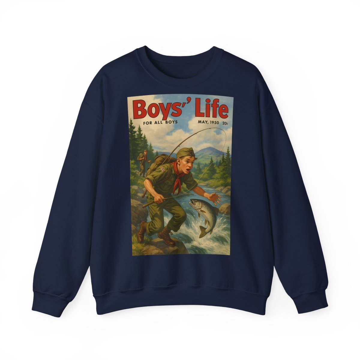 Vintage Motiv – Vintage „Boys’ Life“ Sweatshirt – Retro Pfadfinder-Motiv von 1950 | True Insights Design mit Humor