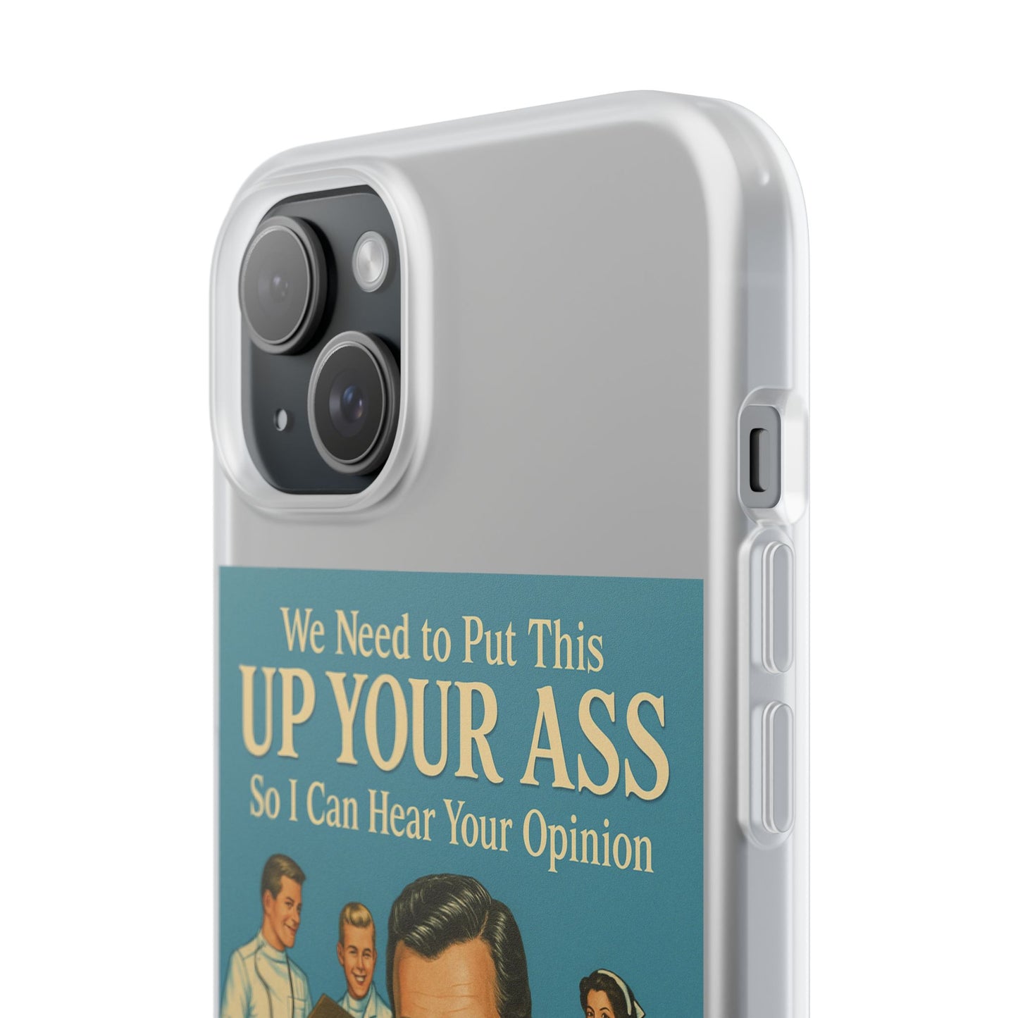 Handyhülle „Doctor’s Opinion“ – Retro-Arzt mit schwarzem Humor-Phone Case-True Insights