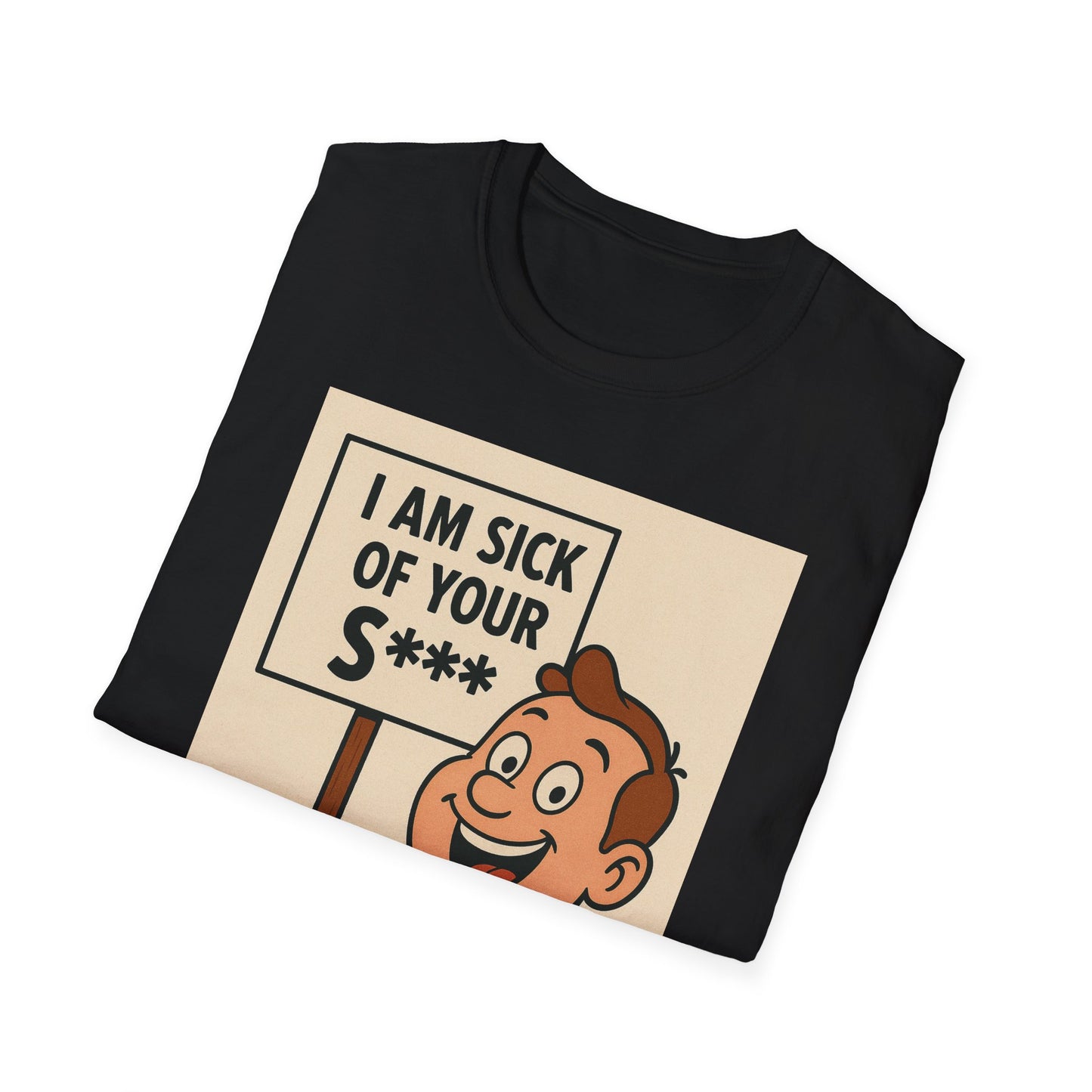 „I Am Sick of Your S*“ – Shirt im Retro-Comic-Look