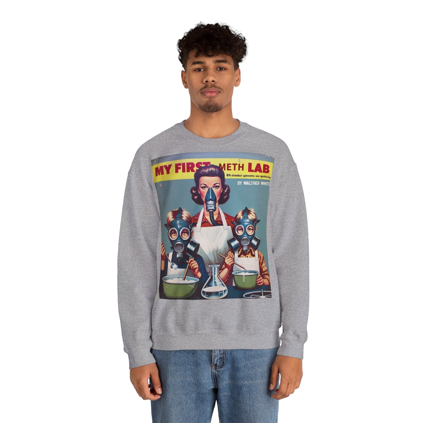 Sweatshirt – My First Meth Lab Sweatshirt | Lustiger Retro Pullover mit Satire-Print | Geschenk für Breaking Bad Fans & Dark Humor Lover | True Insights Design mit Humor
