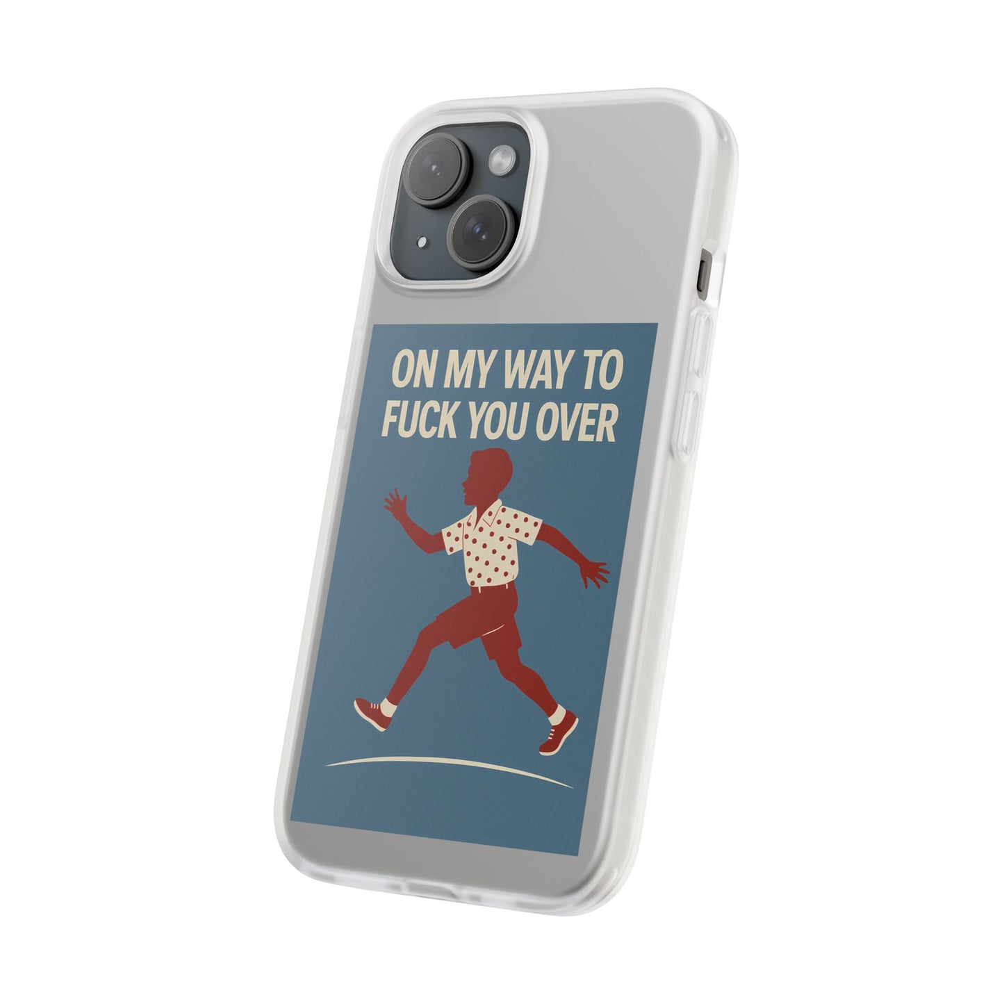 Sarkastische Handyhülle – „On my way to f*ck you over“ | Retro-Rennkind mit Punch-Phone Case-True Insights