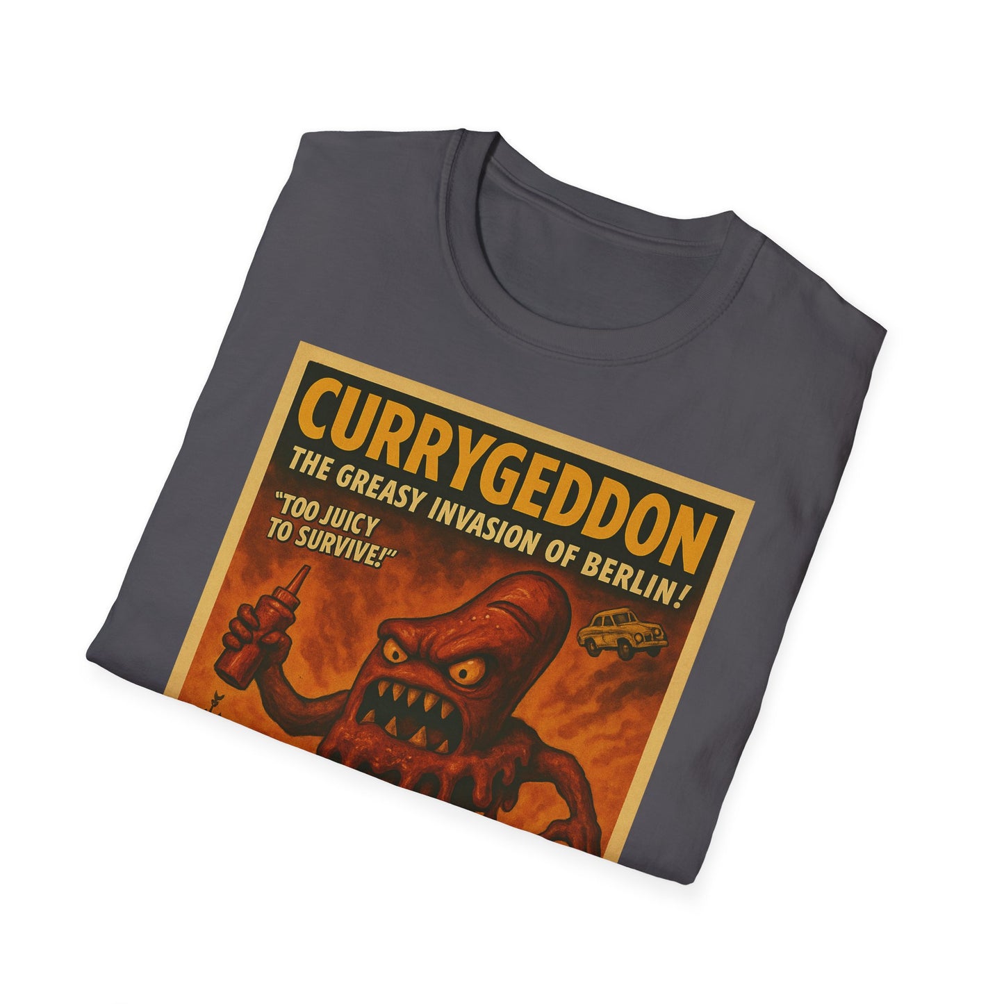 Vintage Motiv – CurryGeddon T-Shirt - Retro Horror Design | True Insights Design mit Humor