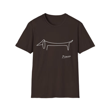 Picasso Dachshund T-Shirt – Minimalist dog line with cult factor