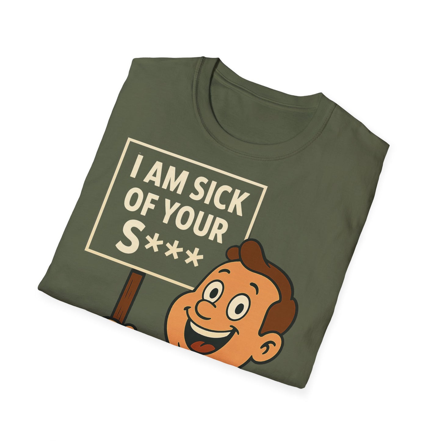 „I Am Sick of Your S*“ – Shirt im Retro-Comic-Look – Freches Satire-Design für mutige Statements | True Insights