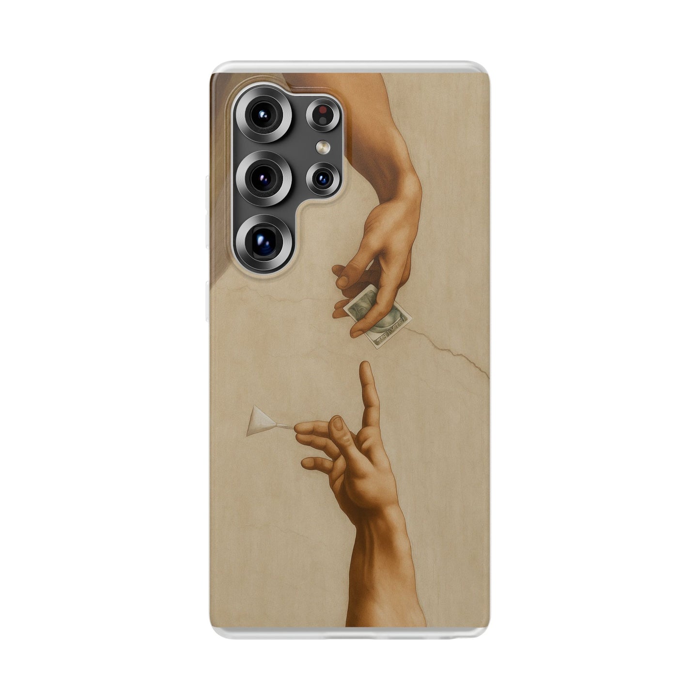 Vintage Motiv – „Creation of a Deal“ Handyhülle – Satirisches Kunst-Motiv – Stoßfester Schutz | True Insights Design mit Humor
