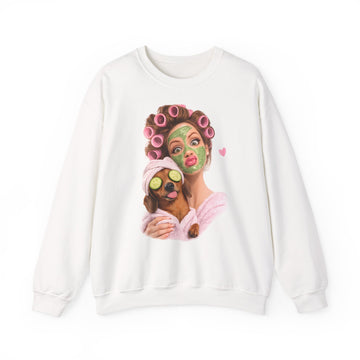 Dackel Spa Sweatshirt – Lustiges Wellness-Motiv mit Dackel